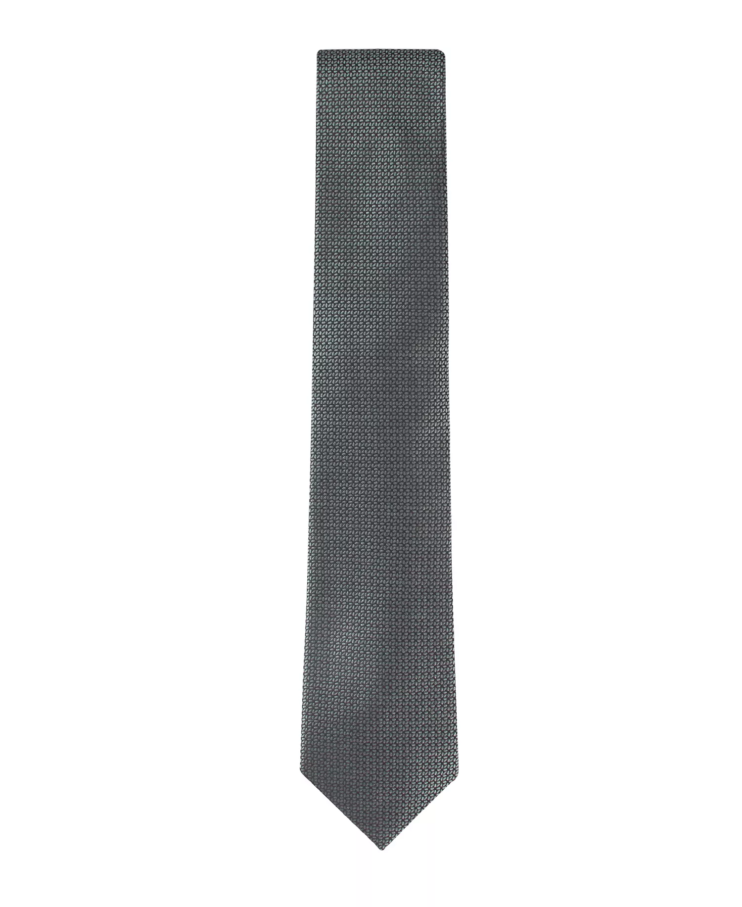 Men's Lily Micro Geometric Tie - Gray - ONE SIZE