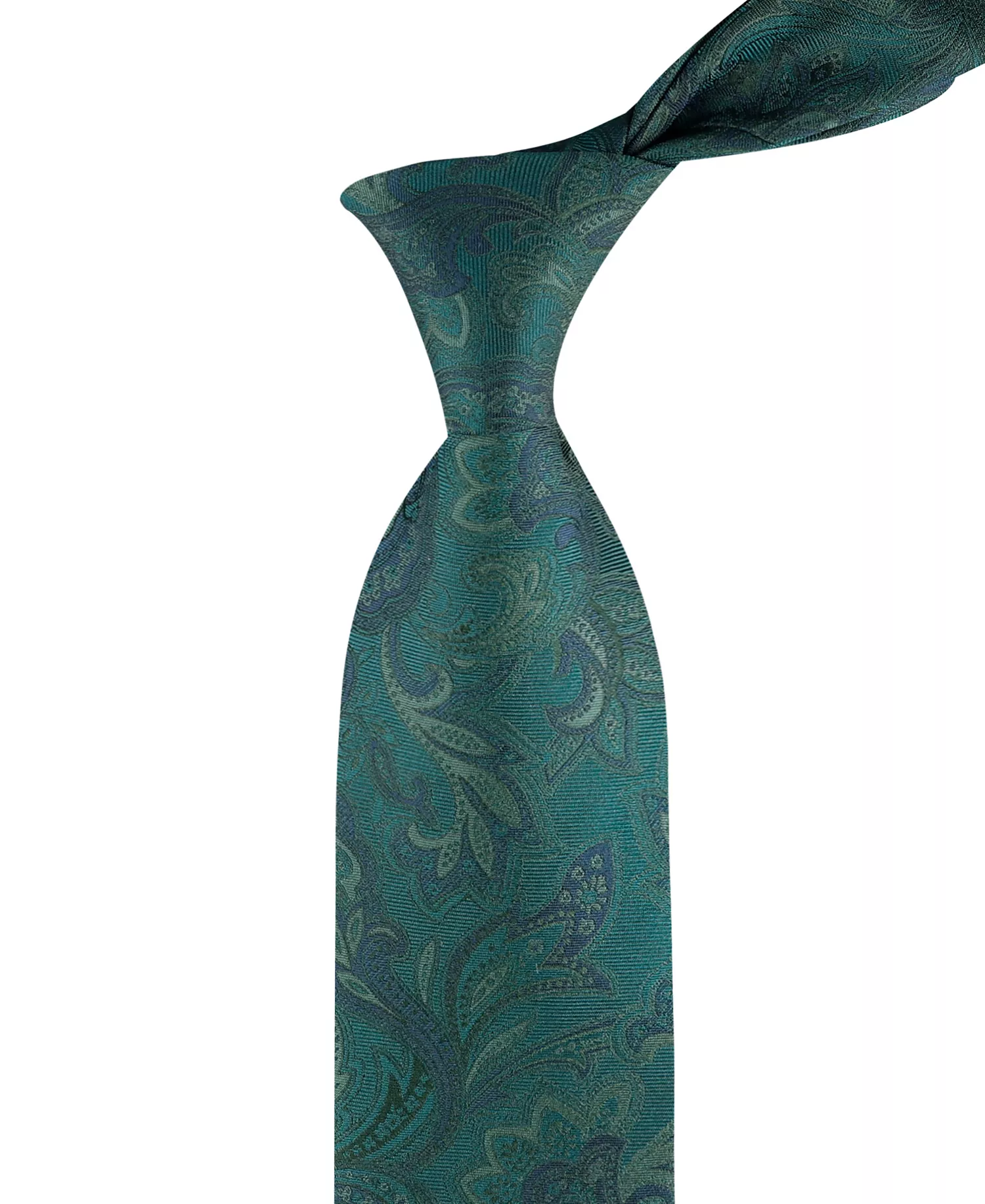 Men's Tonal Paisley Tie - Hunter Green - ONE SIZE
