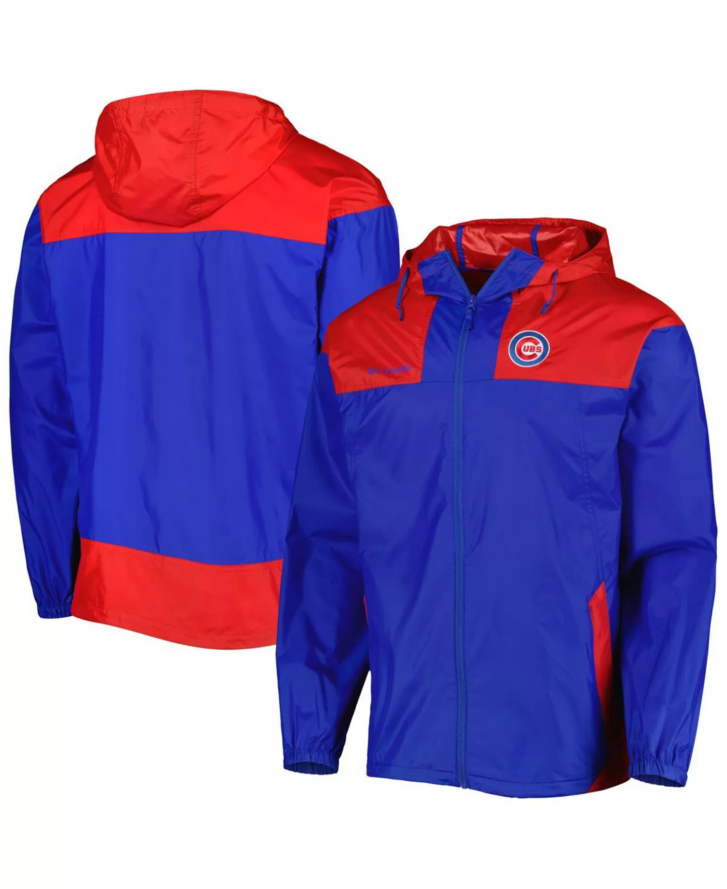 Men's Royal, Red Chicago Cubs Omni-Shade Flash Forward Challenger Full-Zip Windbreaker Jacket - Royal, Red - S