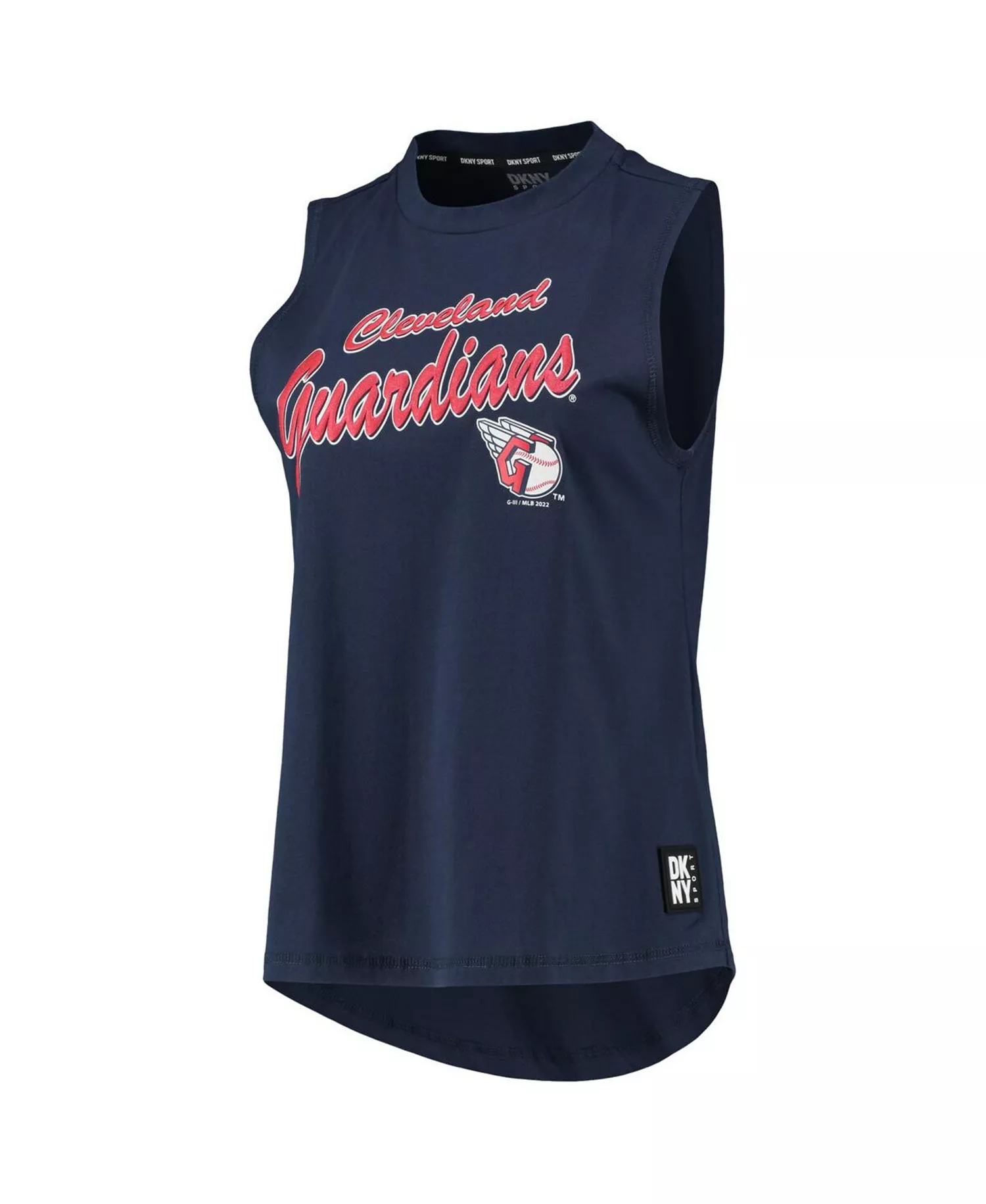 Women's Navy Cleveland Guardians Marcie Tank Top - Navy - L
