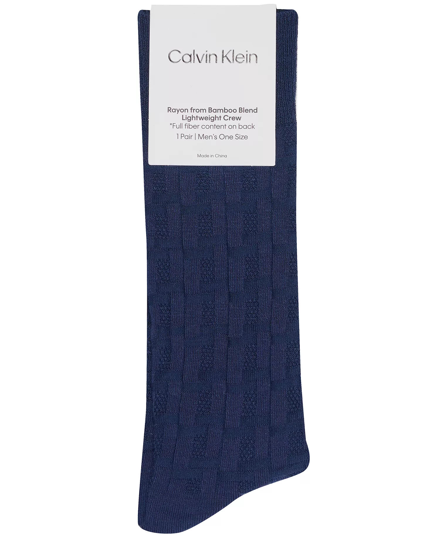 Men's Crew Socks - Dark Blue - ONE SIZE