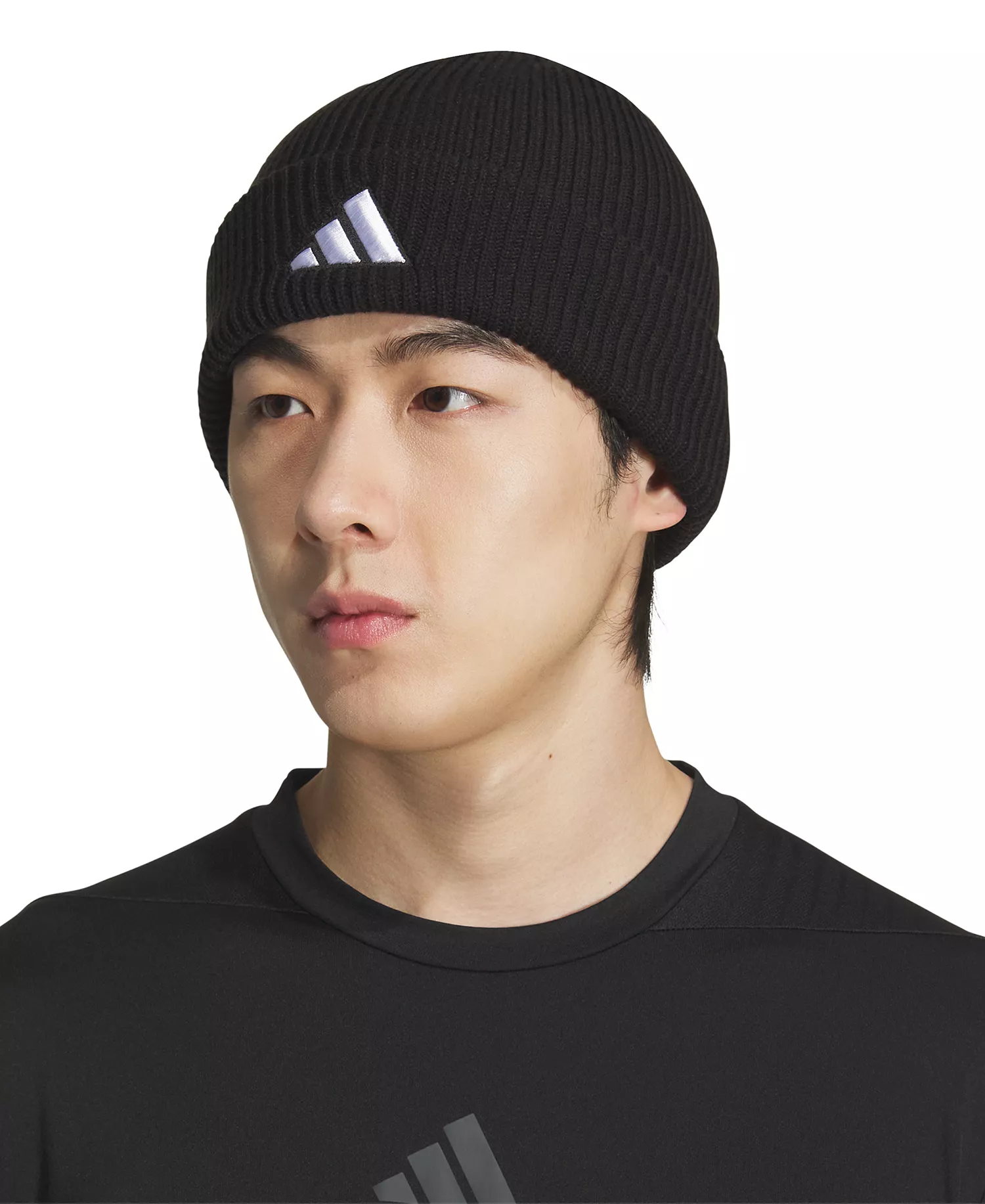 Men's Team Issue 2 Embroidered Beanie - Black - OS
