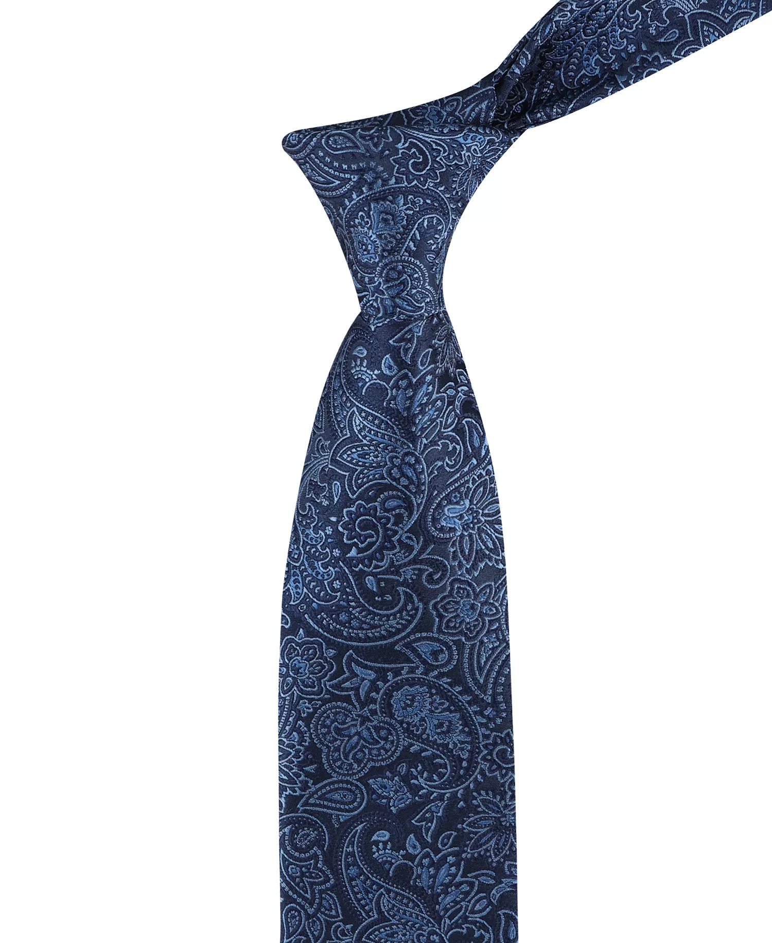 Men's Maxfield Paisley Pattern Tie - Navy - ONE SIZE