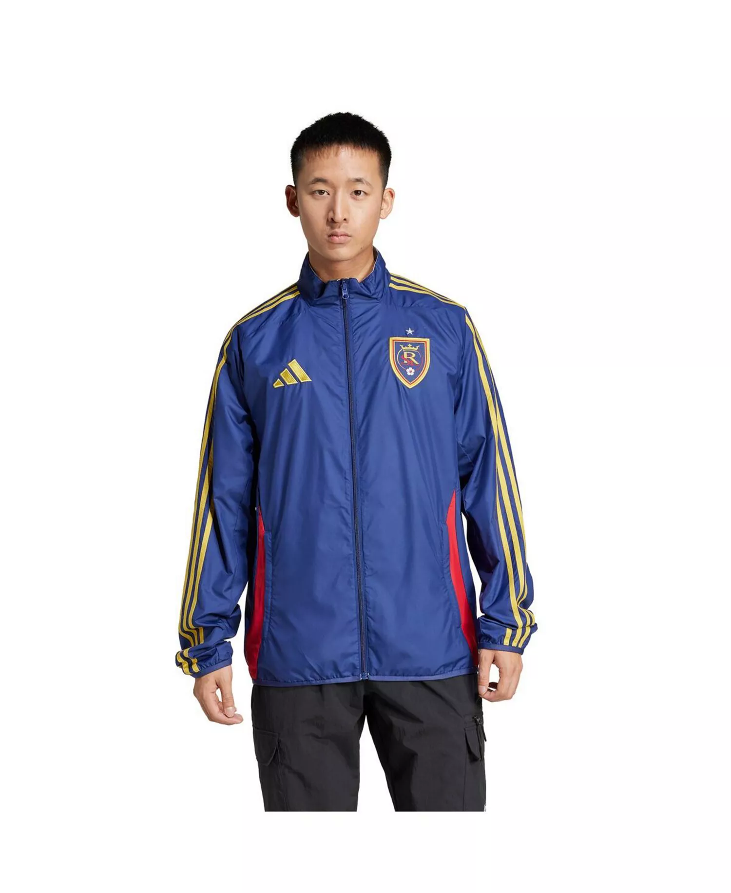Men's Blue/White Real Salt Lake 2025 Anthem Reversible Full-Zip Jacket - Blue, White - L