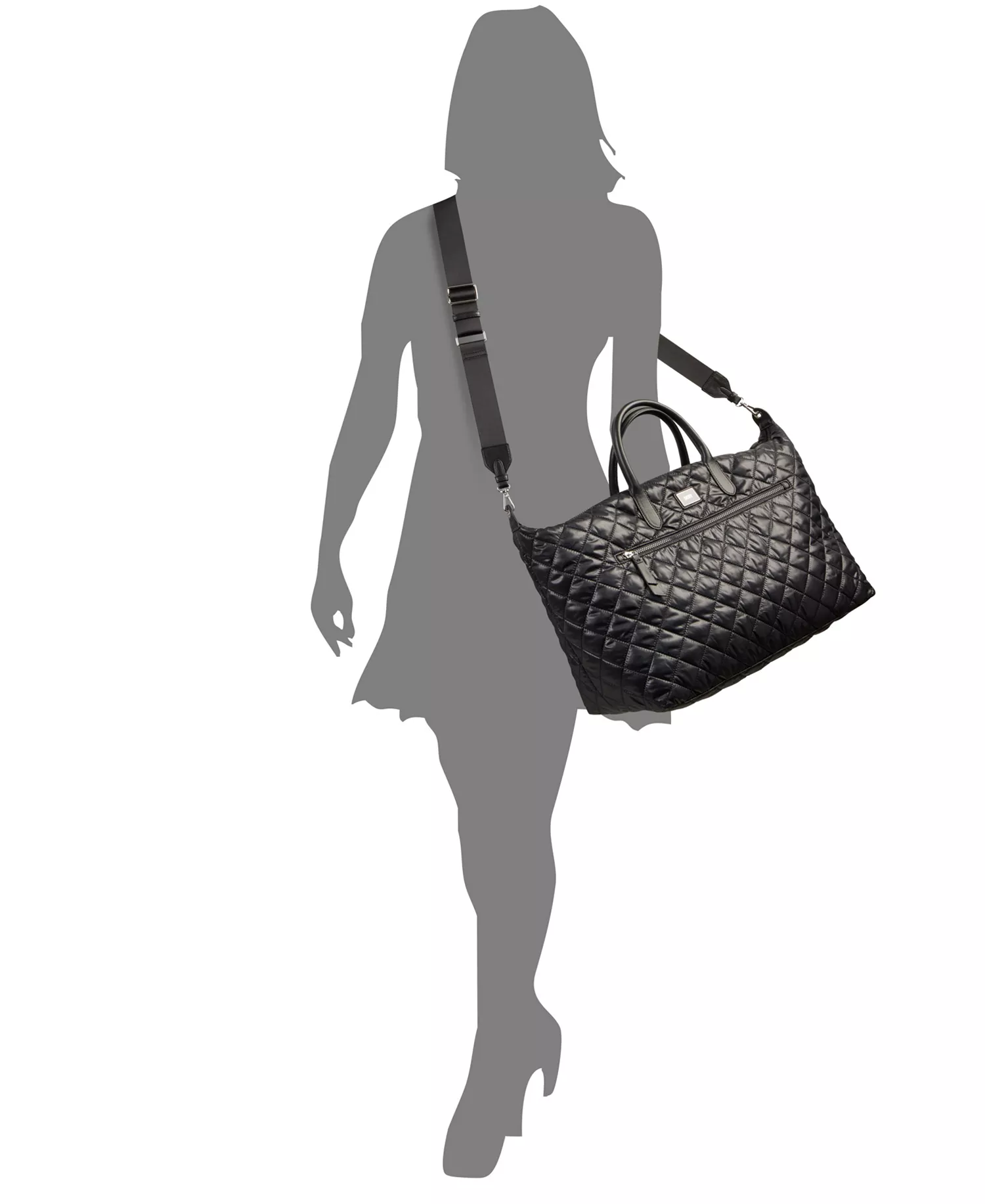 Lyla Web Strap Weekender - Black - NO SIZE