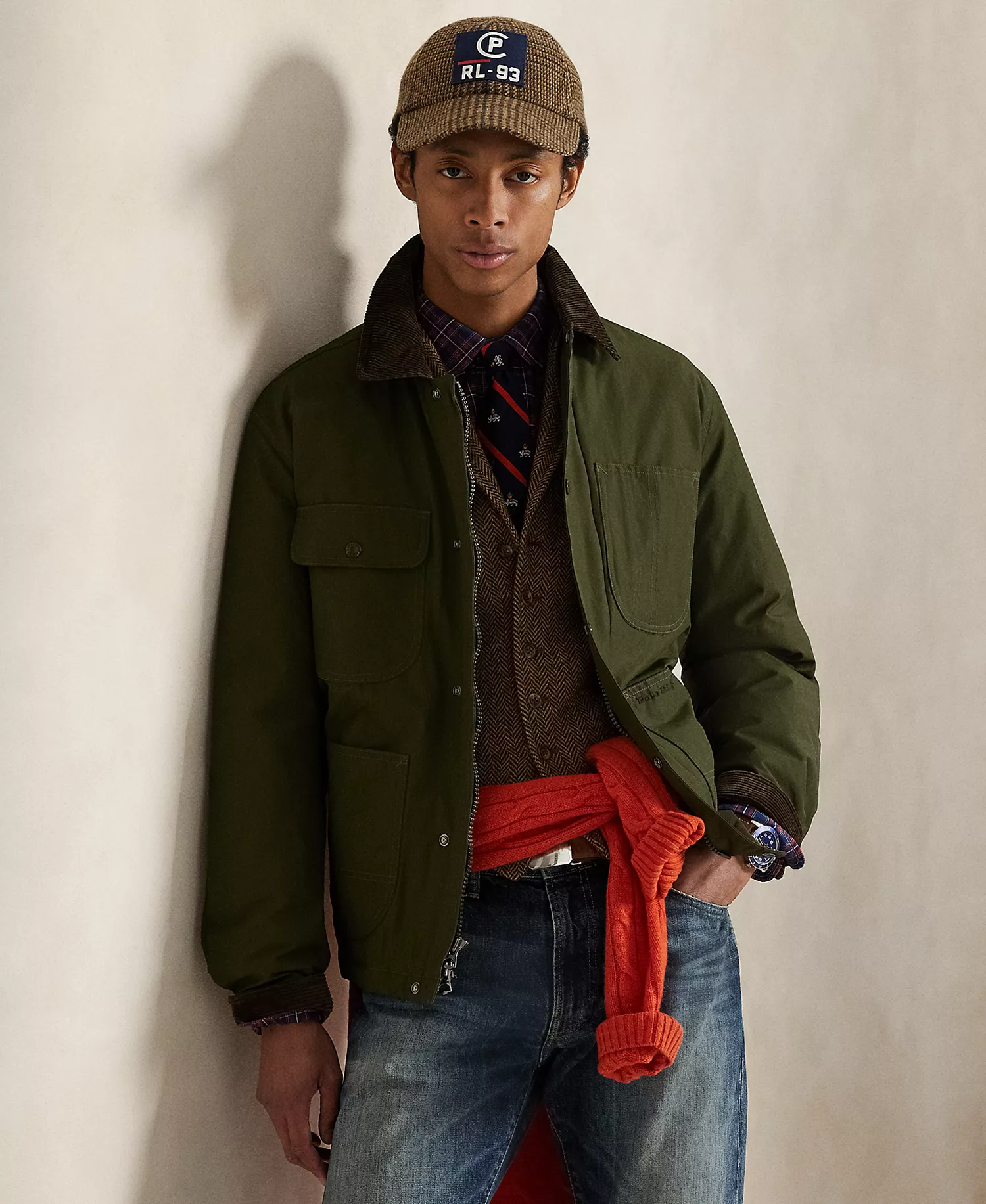 Men's The Elsdon Down Utility Jacket - Dark Loden - 2XL