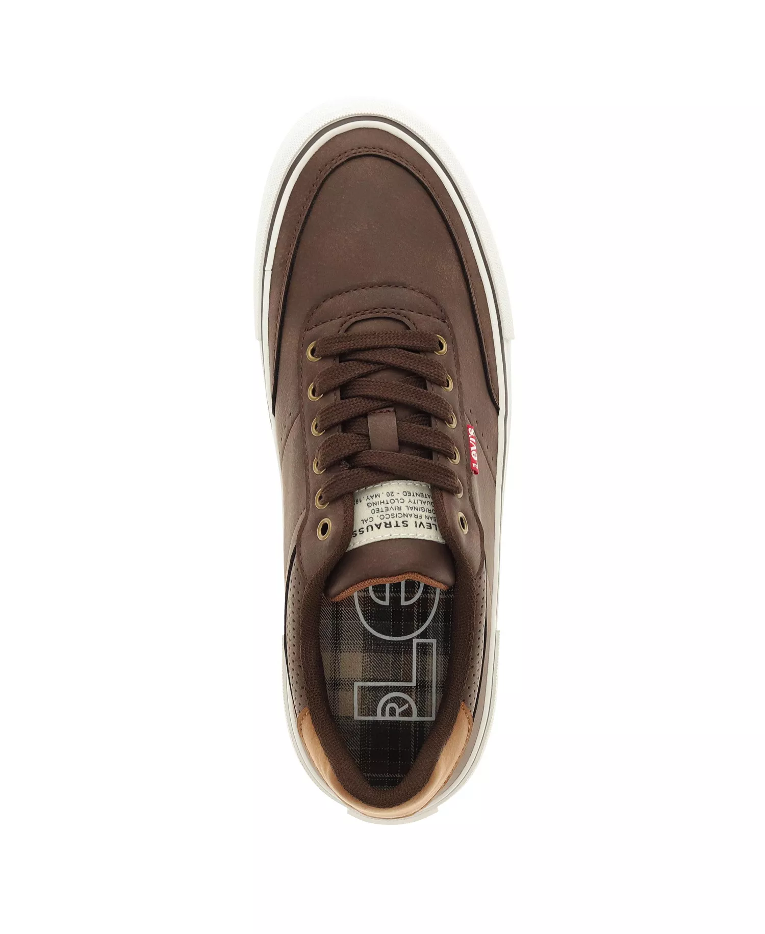 Men's Munro UL Faux Leather Lace-Up Sneakers - Brown, Tan - 10.5M