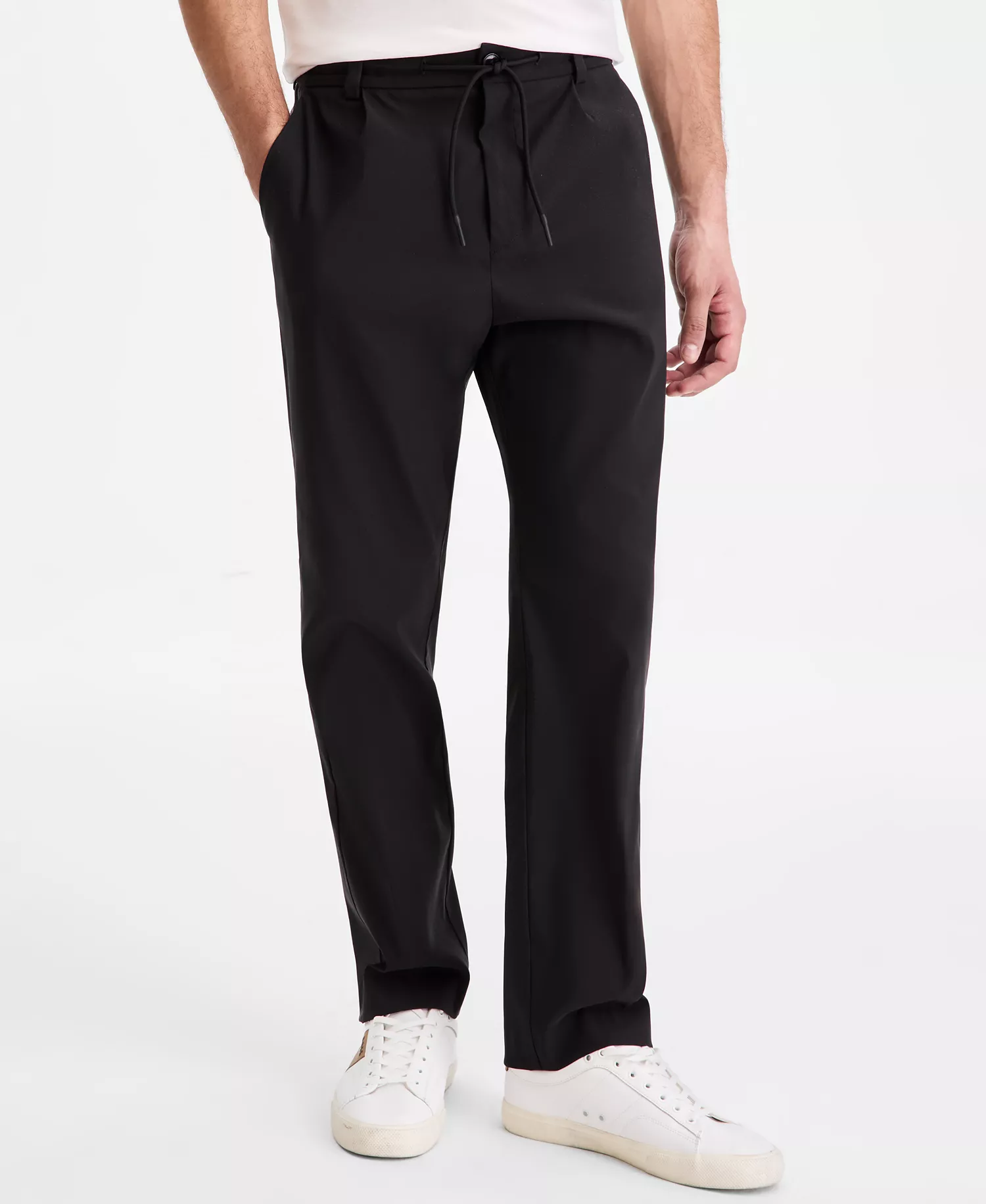 Men's Regular-Fit Pants - Black - 30R