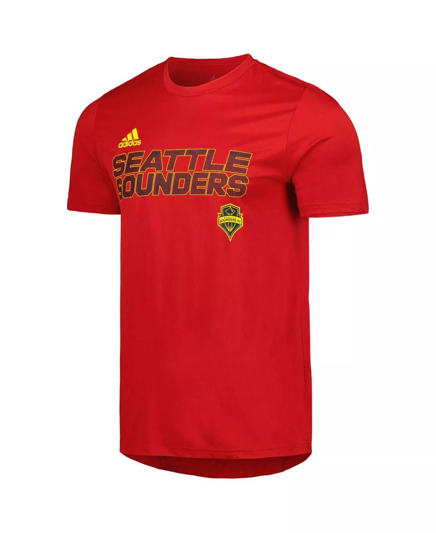 Men's Red Seattle Sounders FC Team Jersey Hook AEROREADY T-shirt - Red - M