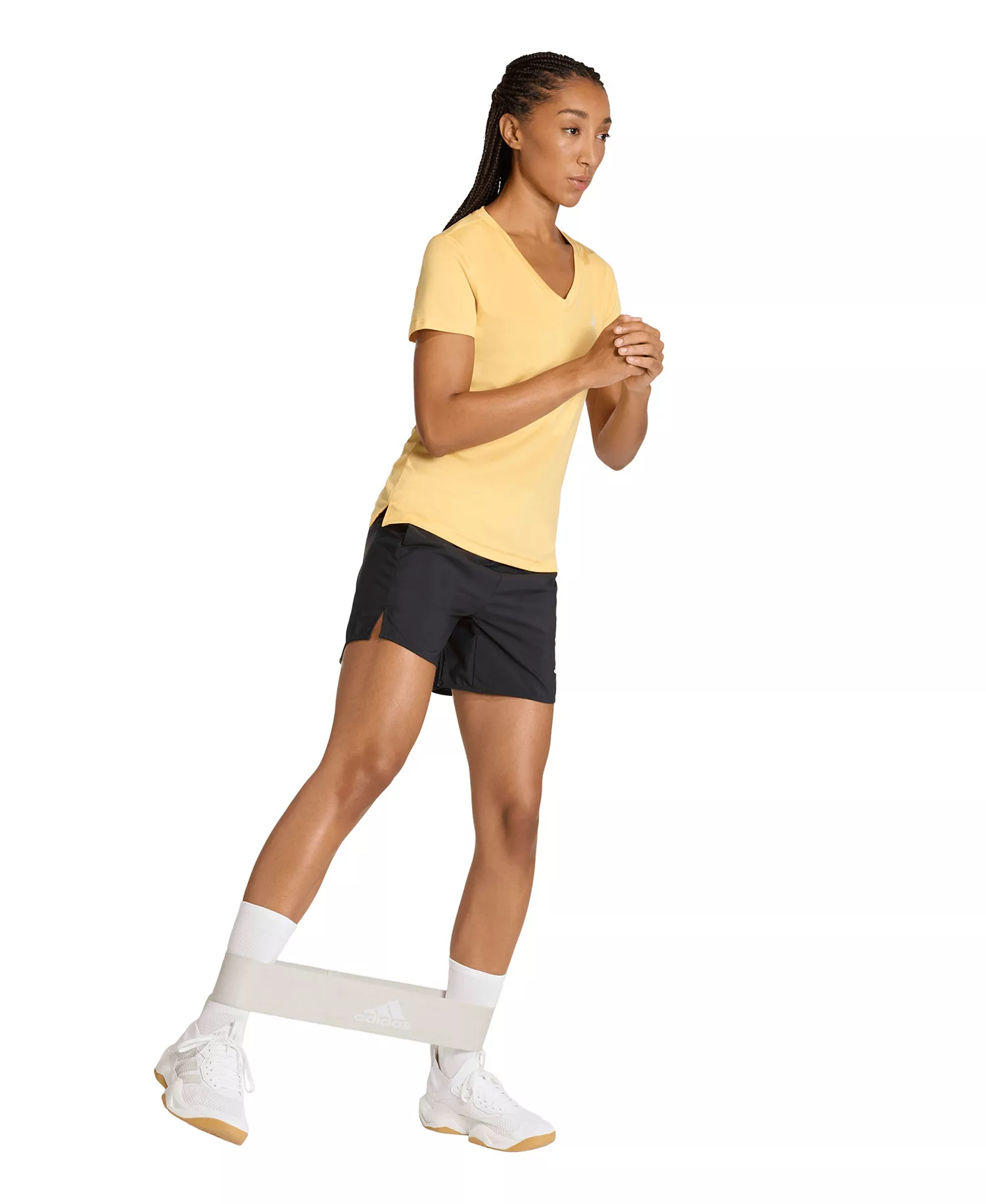 Women's Workout Essentials V-Neck T-Shirt - Black - L