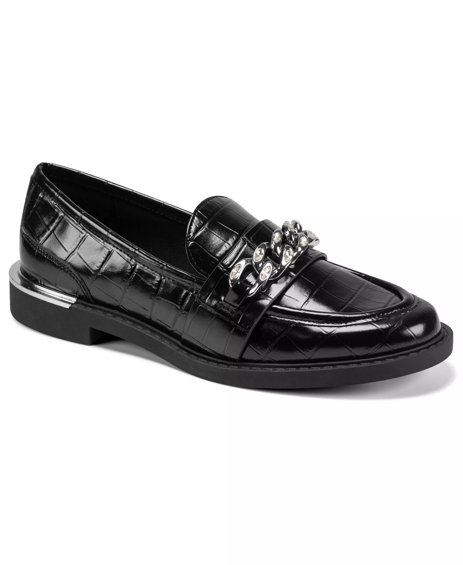 Women's Ryleigh Stone Slip-On Loafers - Black - 10M