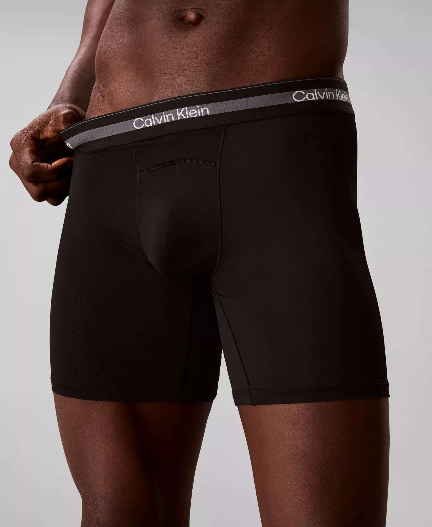 Men's Icon Active Mesh Long Leg Boxer Briefs, 3-Pack - Black - 1X