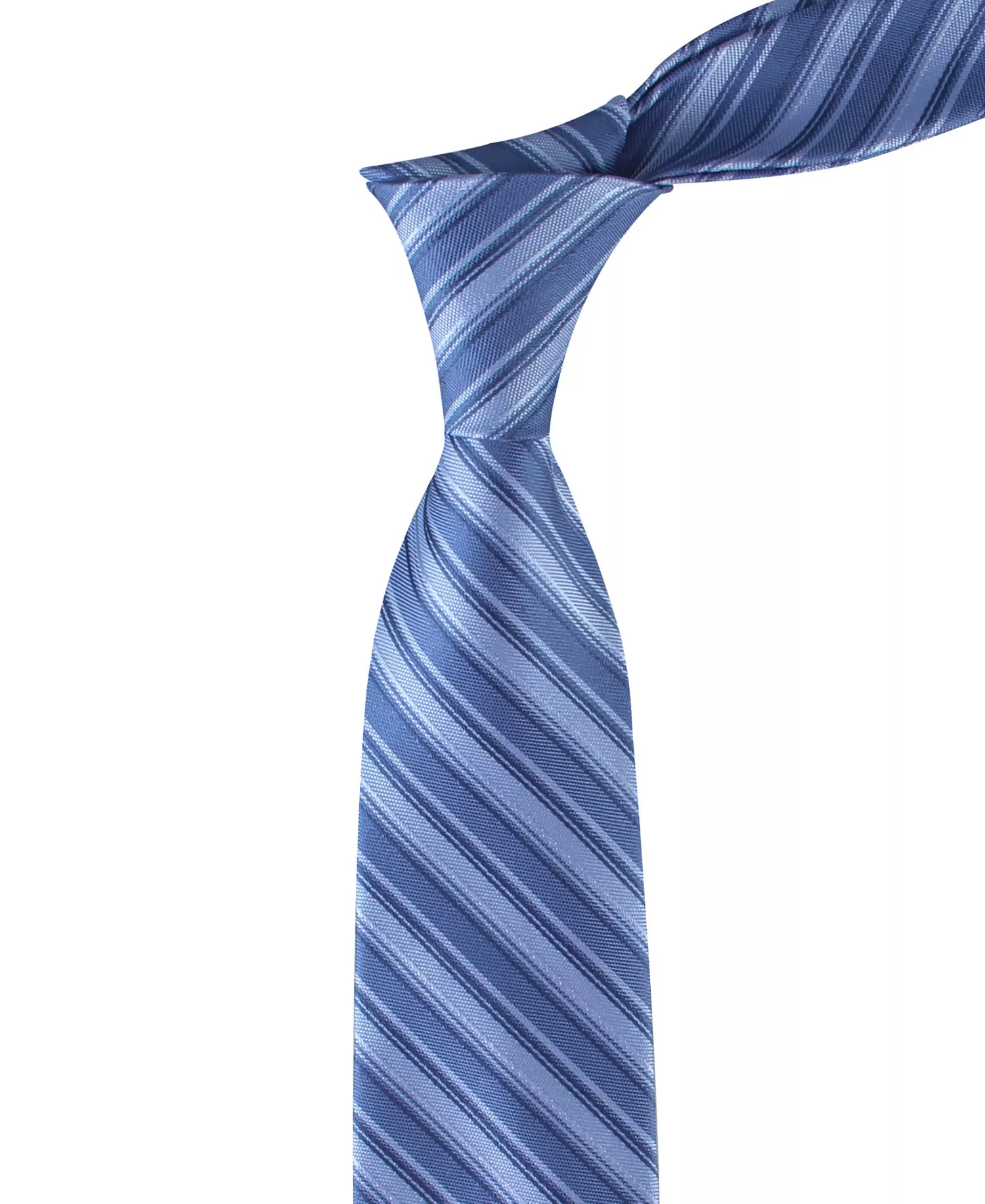 Men's Silk Classic Striped Tie - Blue - ONE SIZE