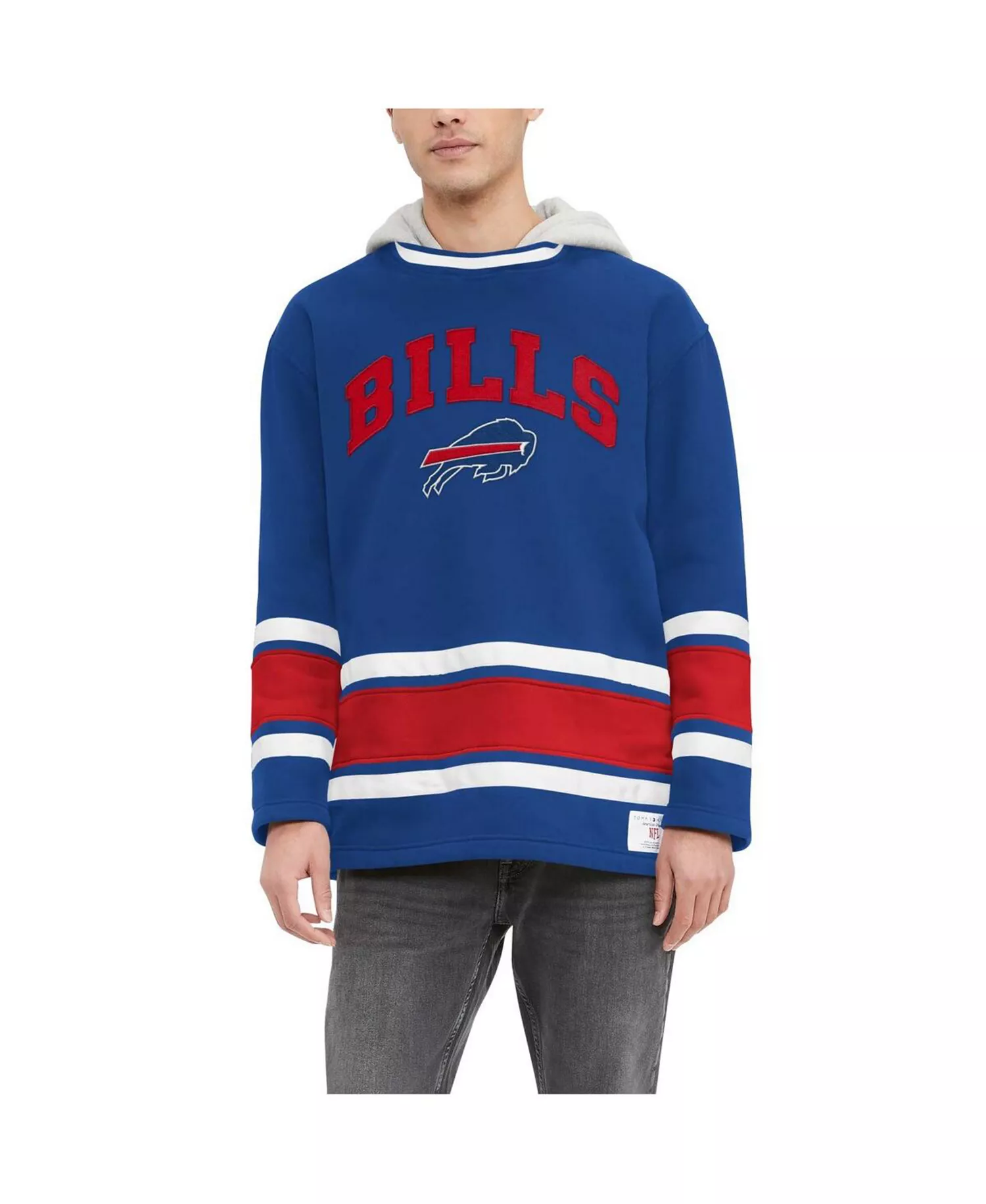 Men's Royal Buffalo Bills Ivan Fashion Pullover Hoodie - Royal - 2XL