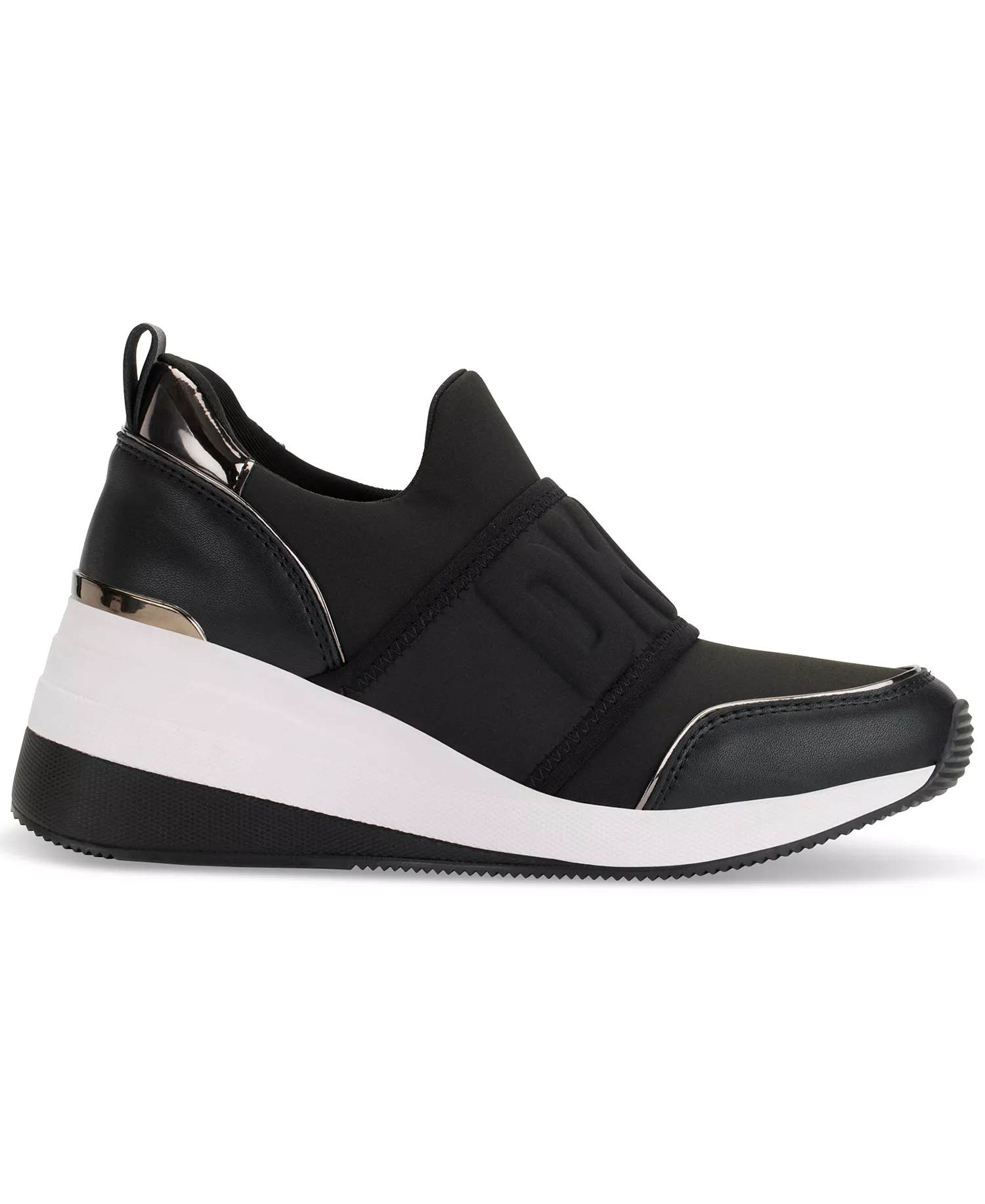 Women's Kamryn Slip-On Logo Wedge Sneakers - Berry/ Black - 11M
