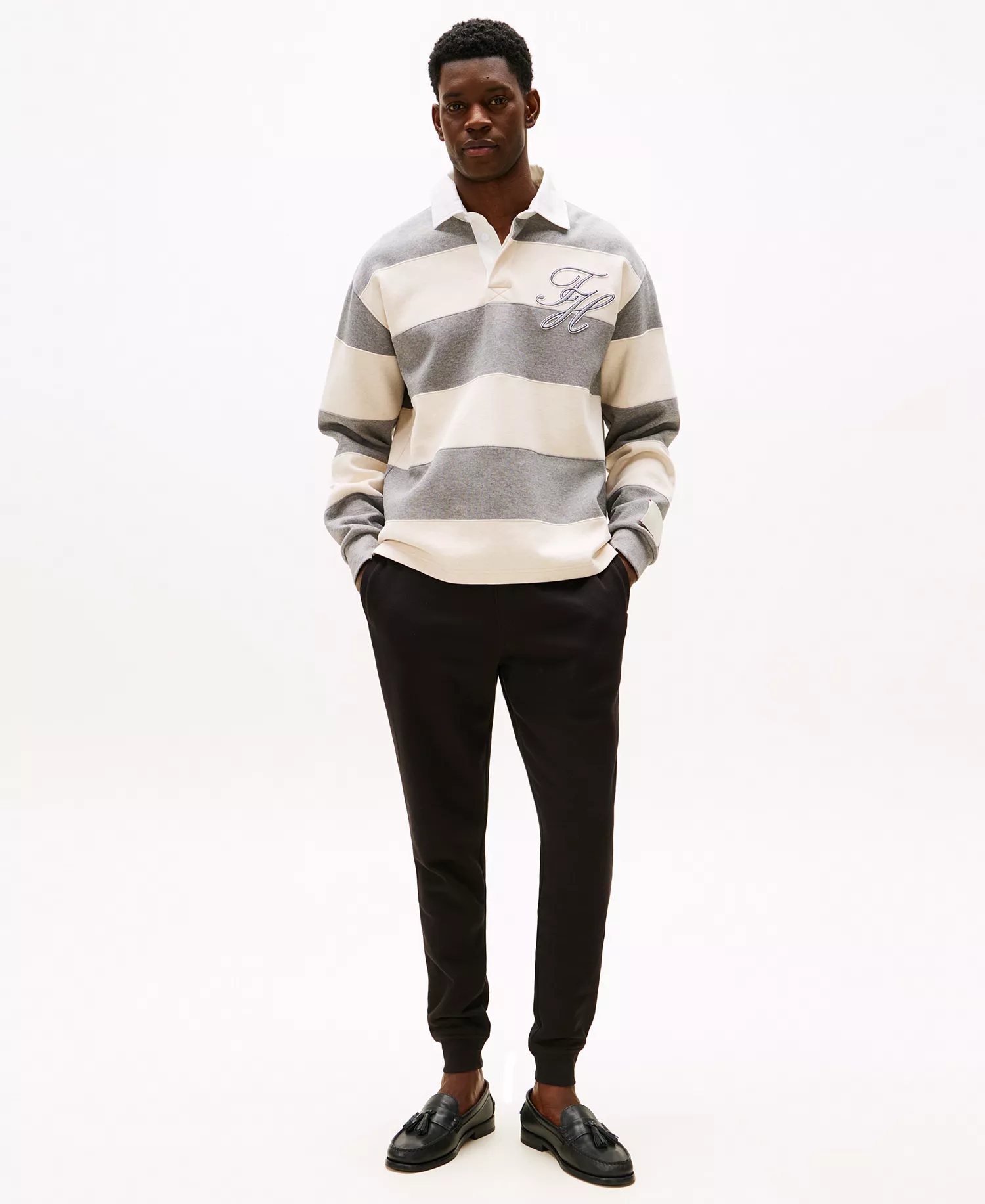 Men's Flag Logo Sweatpants - Black - 3XL