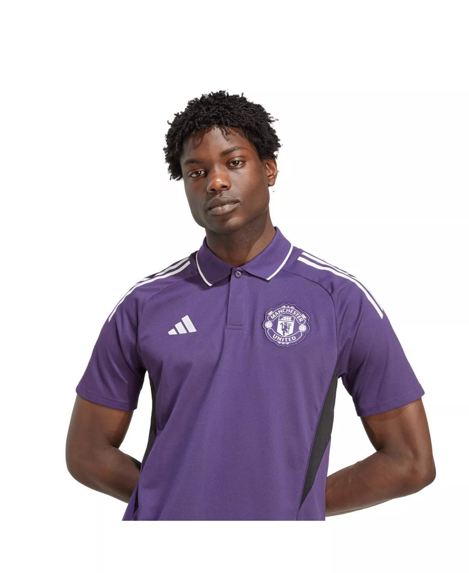 Men's Purple Manchester United 2025/26 Training Polo Shirt - Purple - S