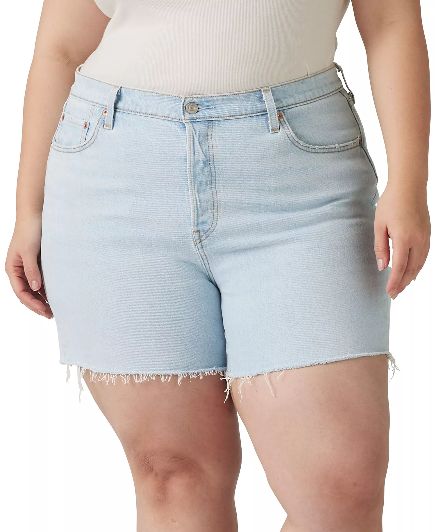Plus Size 501® Original High-Rise Shorts  - Blank Spot - 16W