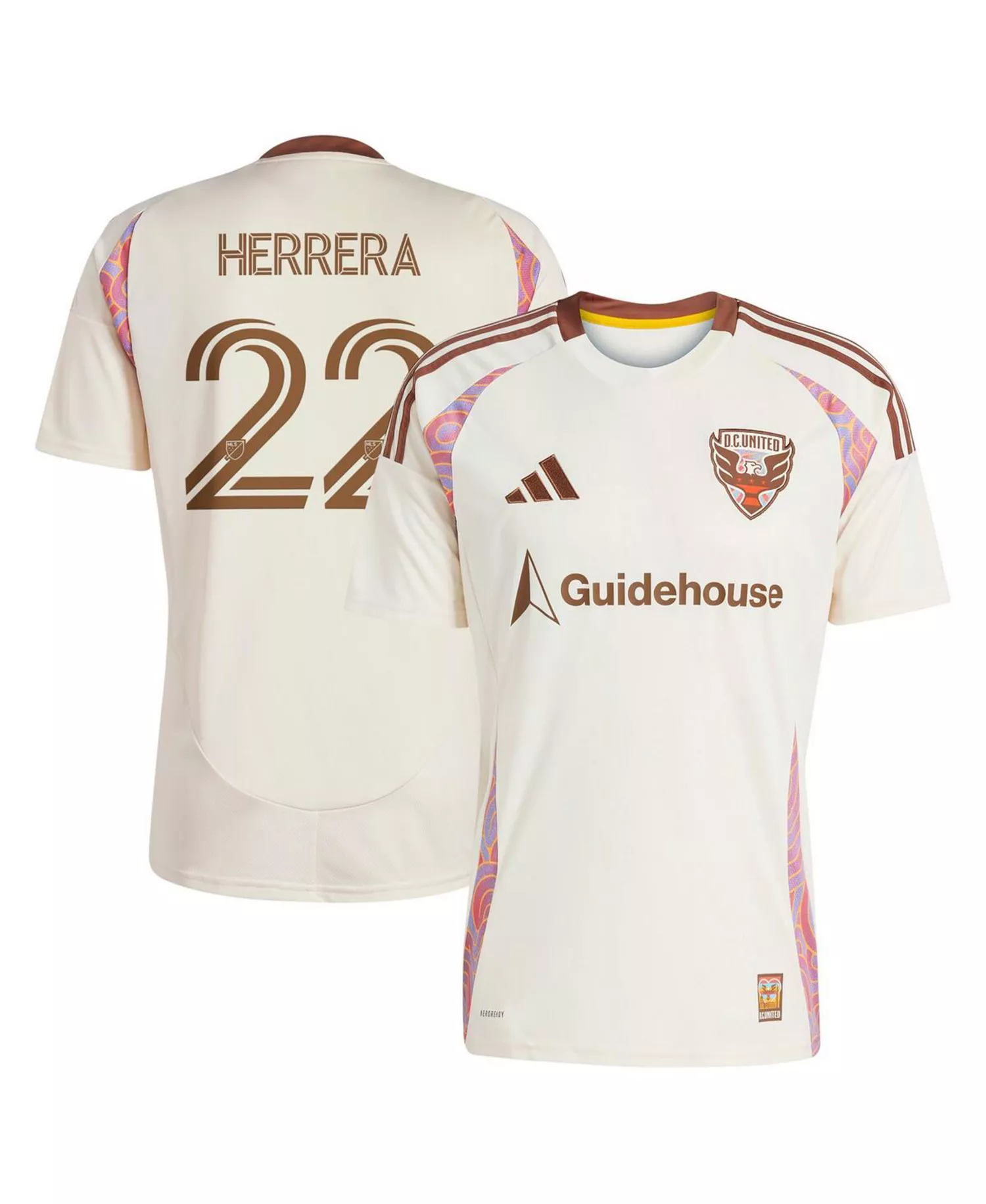 Men's Aaron Herrera Natural D.C. United 2025 The Soul Kit Replica Player Jersey - Natural - 2XL