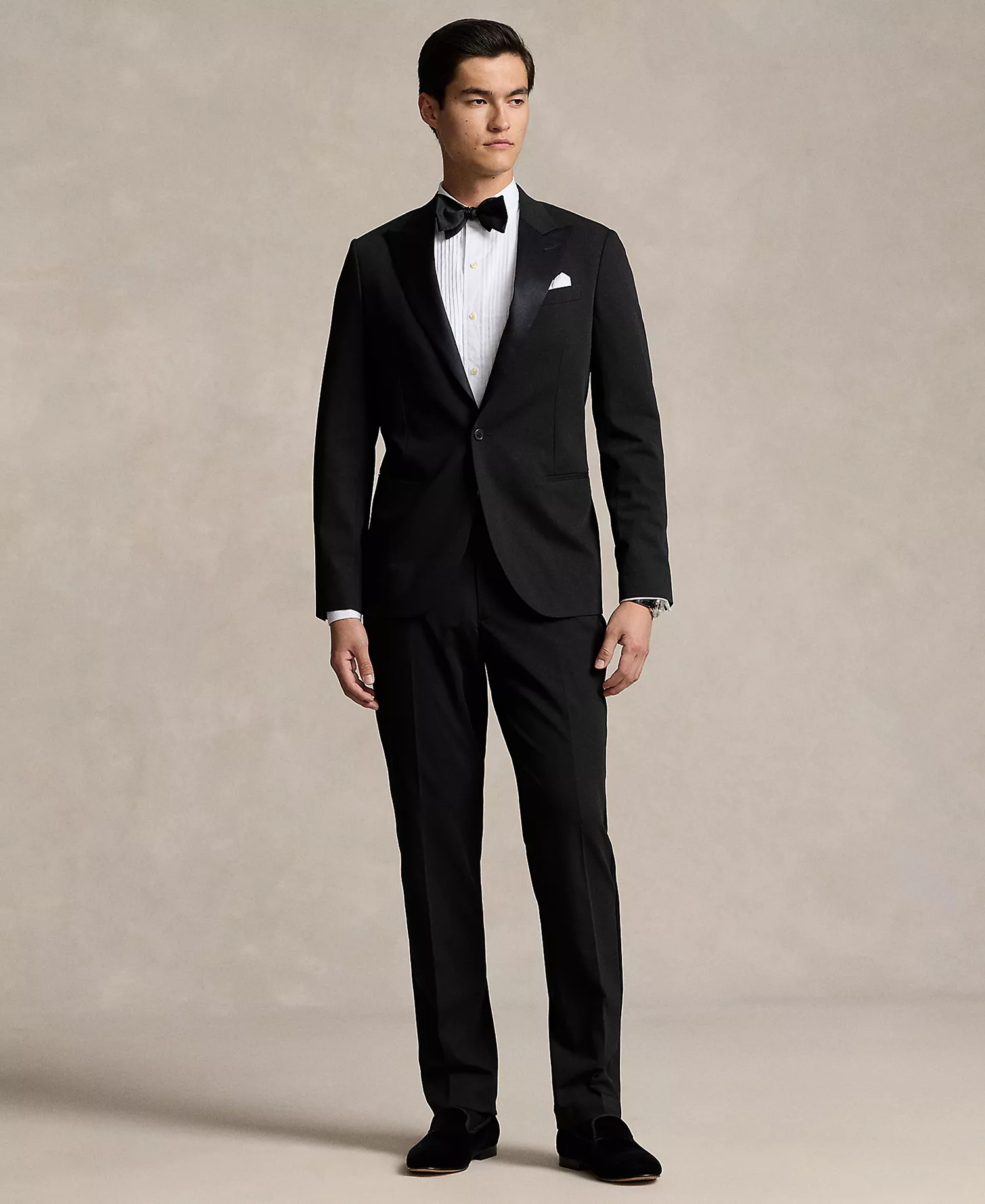 Men's Polo Modern Performance Twill Tuxedo - Black - 38S x 31W