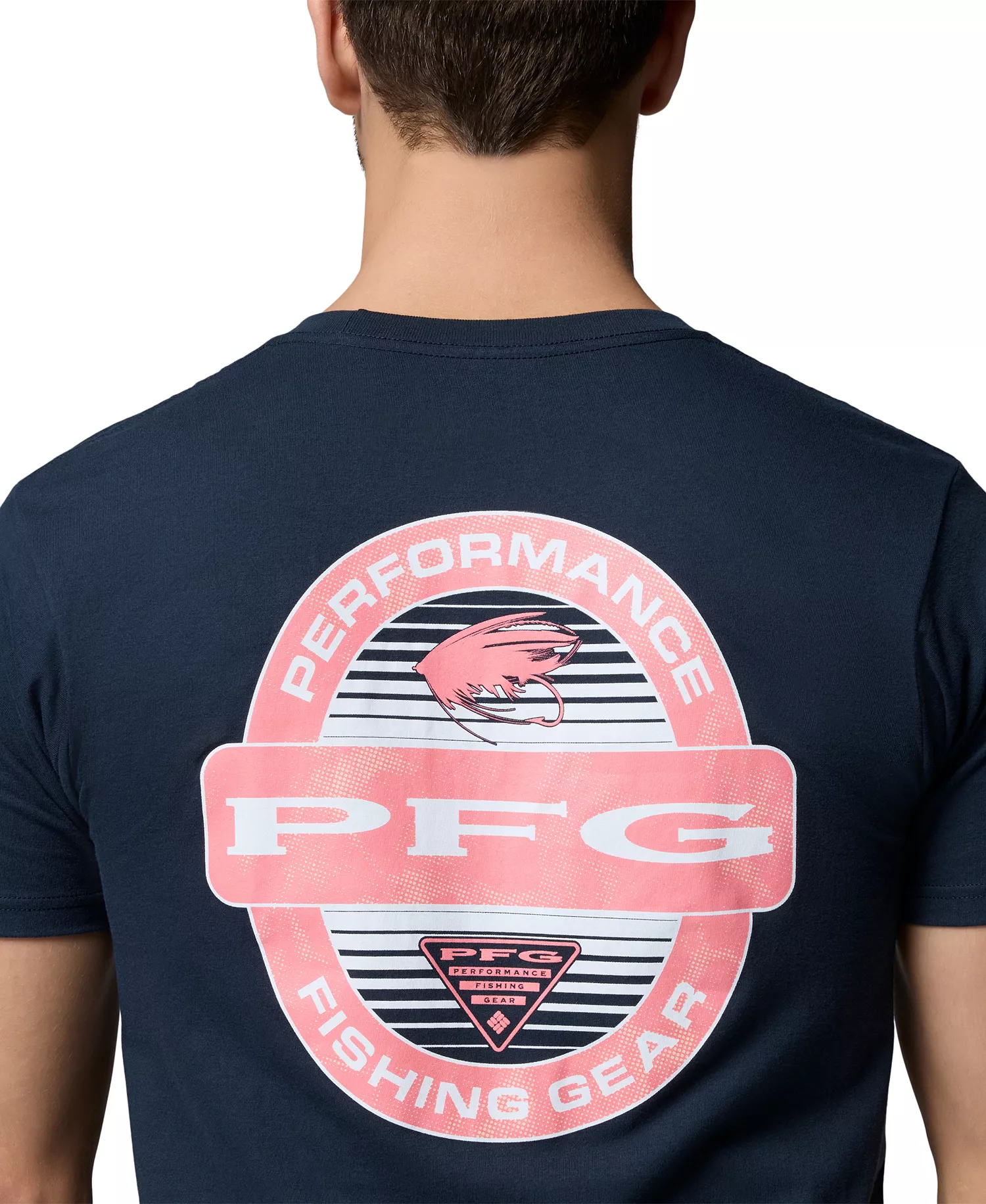 Men's PFG Yeager Graphic T-Shirt - Columbia Navy - L