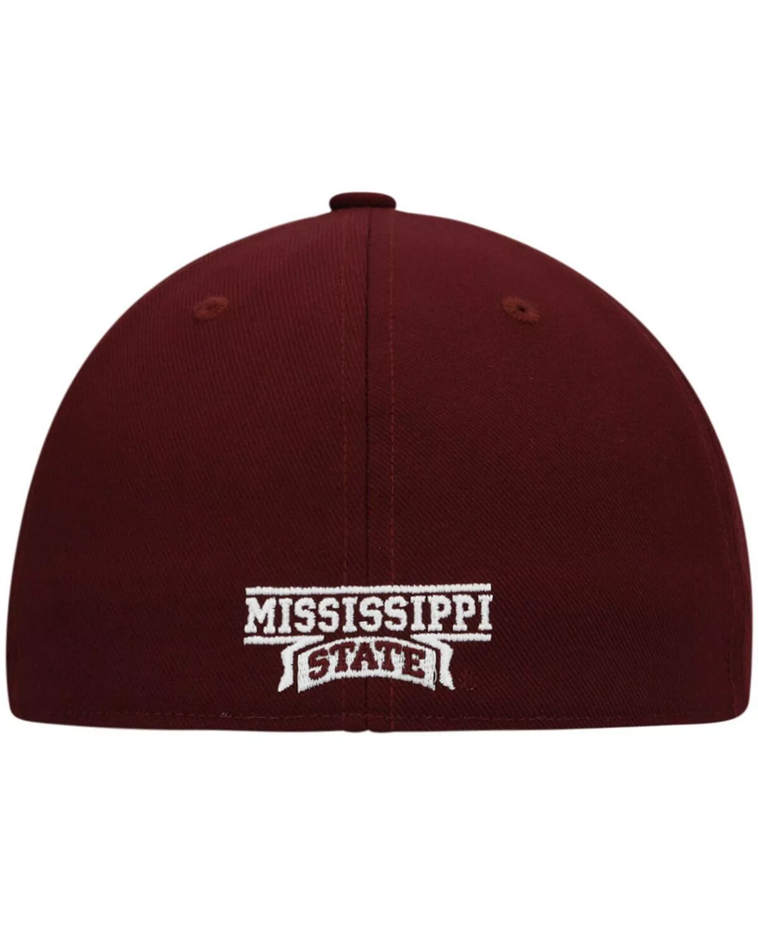 Men's White and Maroon Mississippi State Bulldogs Team On-Field Baseball Fitted Hat - White, Maroon - 7 1/2