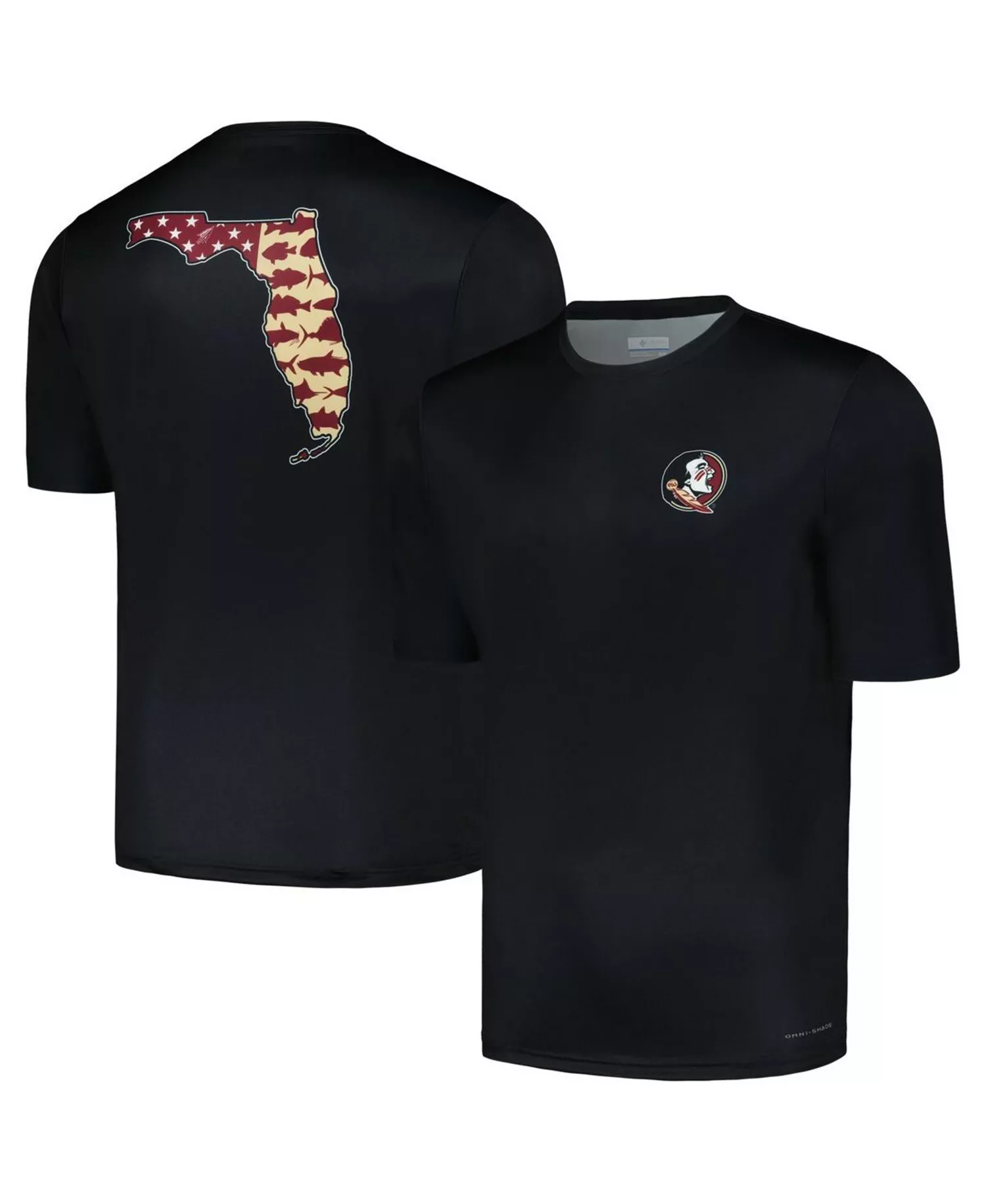 Men's Black Florida State Seminoles Terminal Tackle State Omni-Shade T-shirt - Black - L