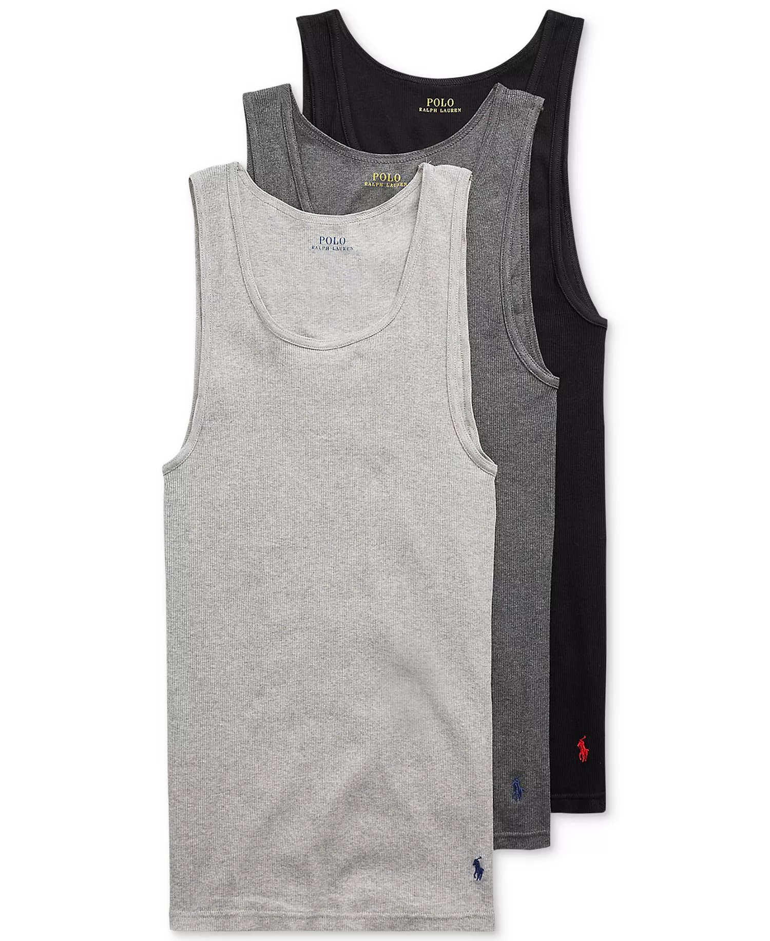 Men's 3-Pack Classic-Fit Tank Tops - Andover / Madison / Black - L