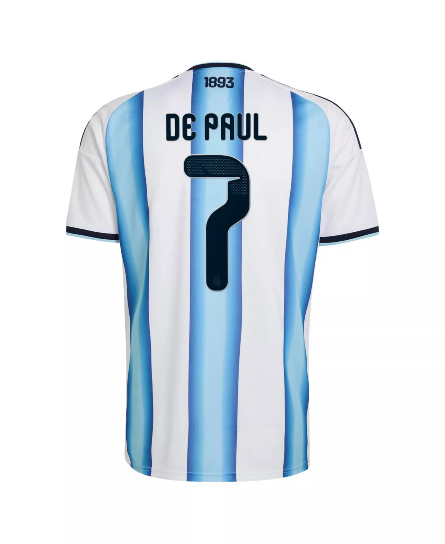 Men's Rodrigo De Paul White Argentina National Team 2026 Home Replica Jersey - White - 2XL