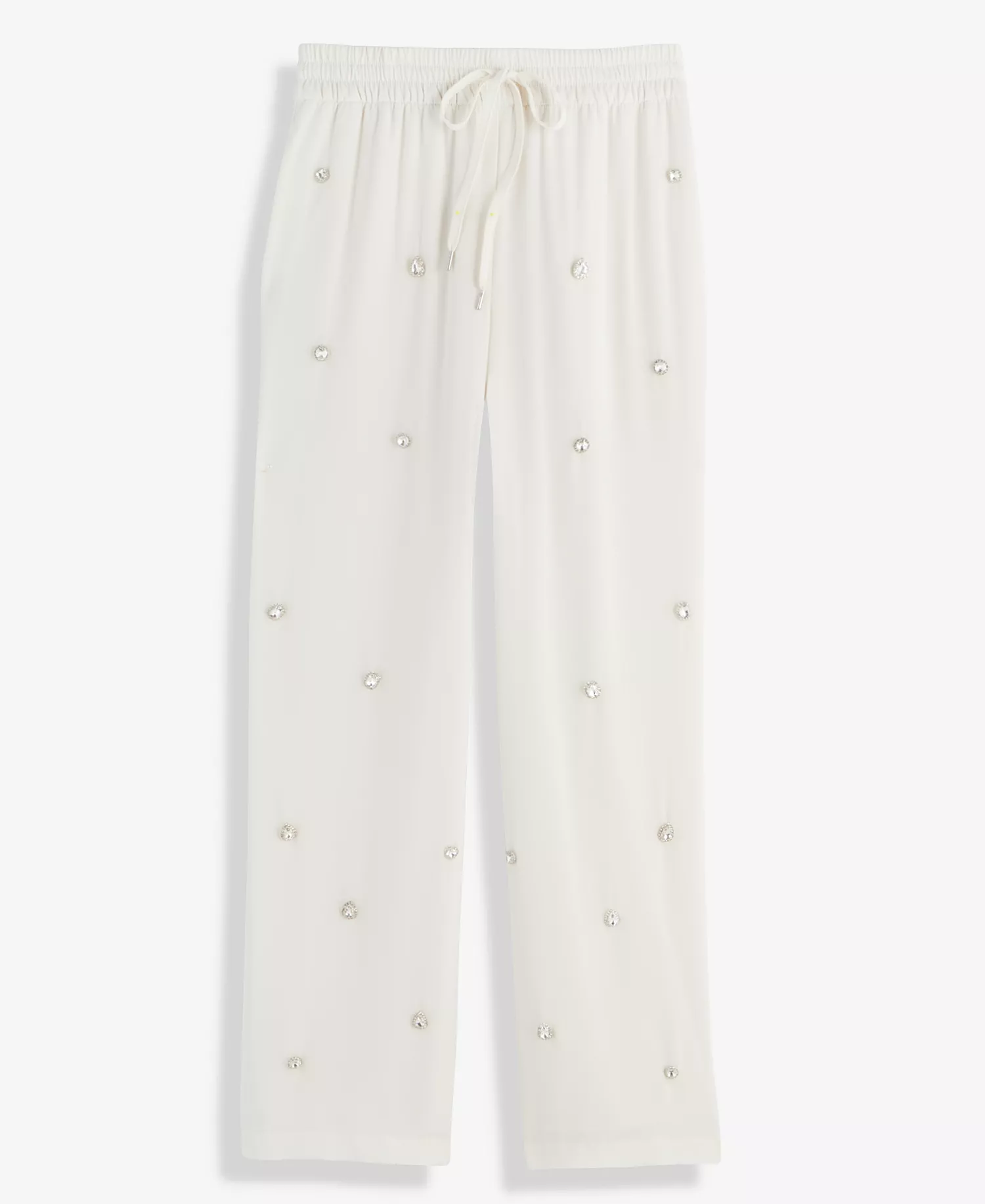 Women's Embellished Drawstring Pants, Macy's Exclusive - Vintage Cr - M