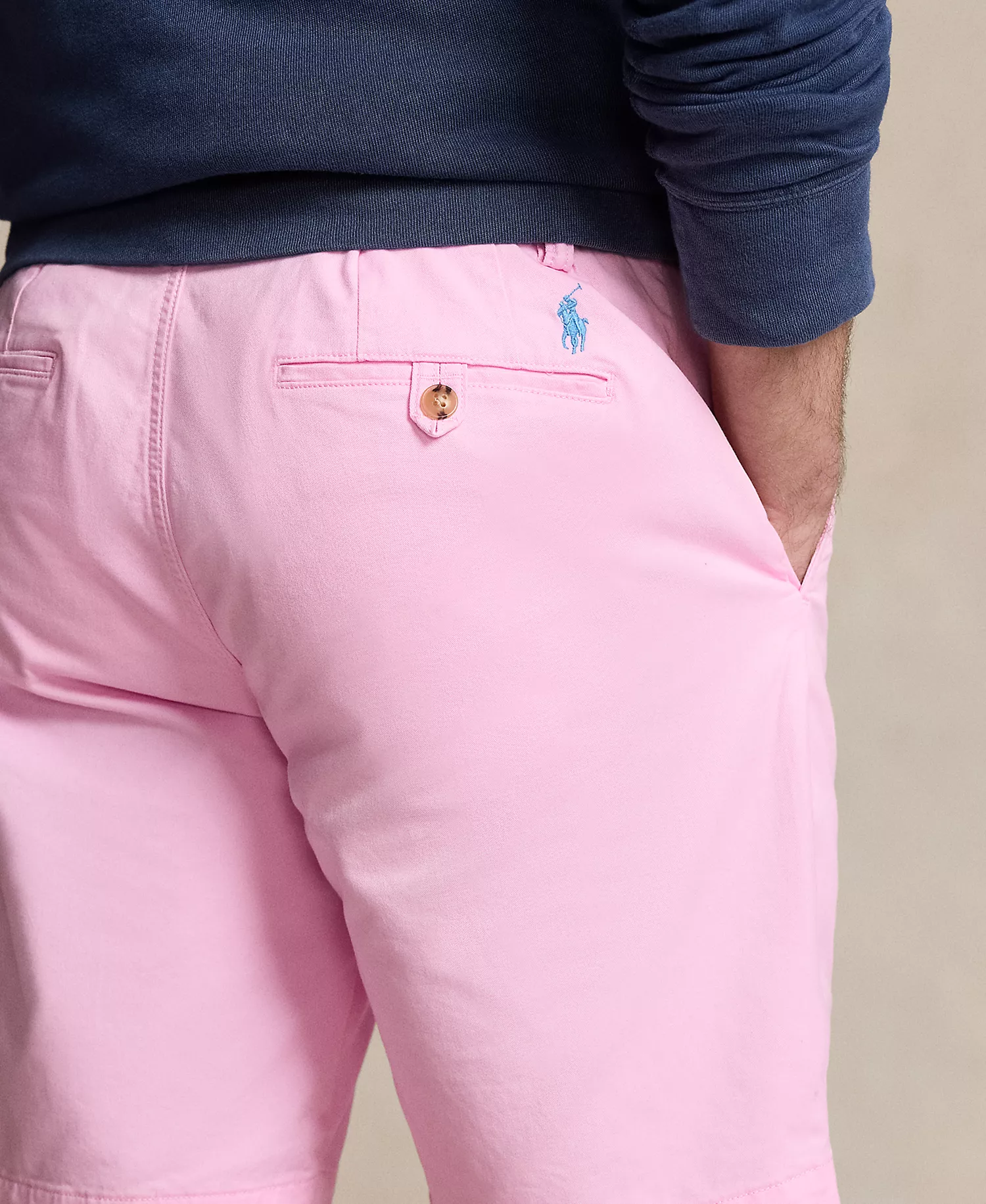 9-Inch Stretch Classic Fit Chino Short - Carmel Pink - 28