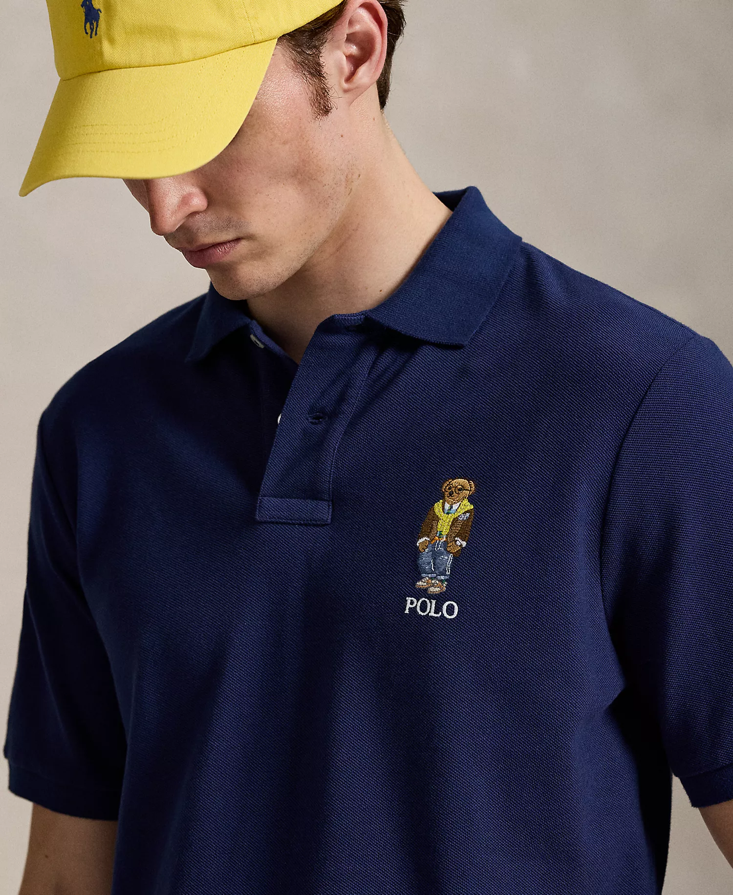 Men's Classic Fit Polo Shirt - Newport Navy/Heritage Bear - 2XL