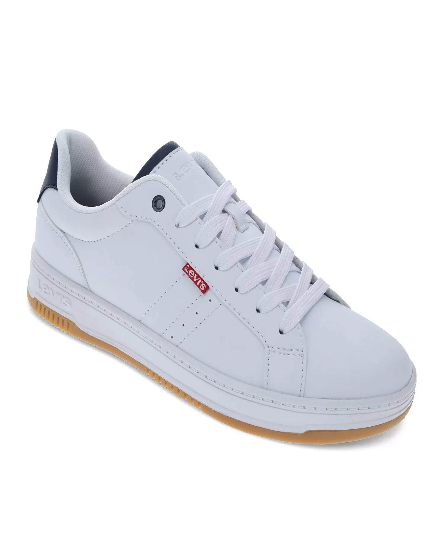 Men's Carson Lace Up Sneaker - White/Navy/Red - 12M