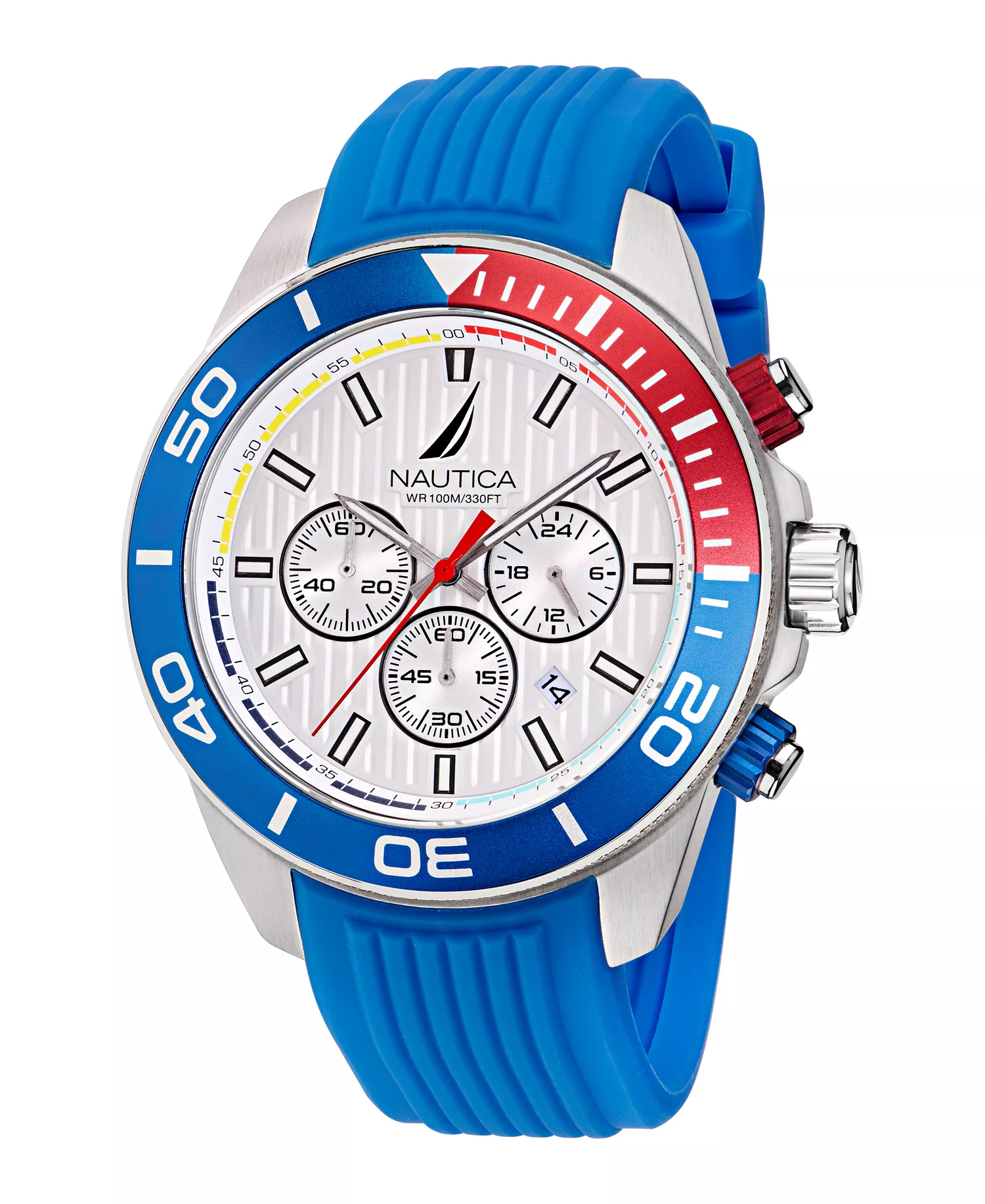 Men's Chronograph Silver-Tone Stainless Steel Watch Set, 48mm - Silver-Tone - NO SIZE