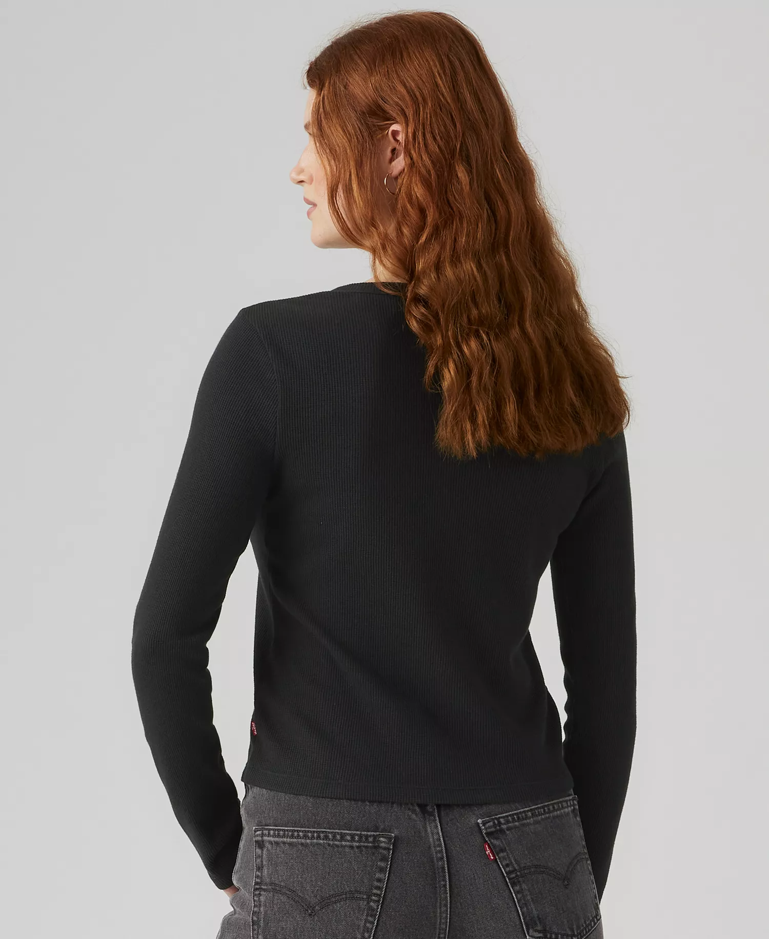 Women's Dana Henley Long Sleeve Top - Anthracite Night - L