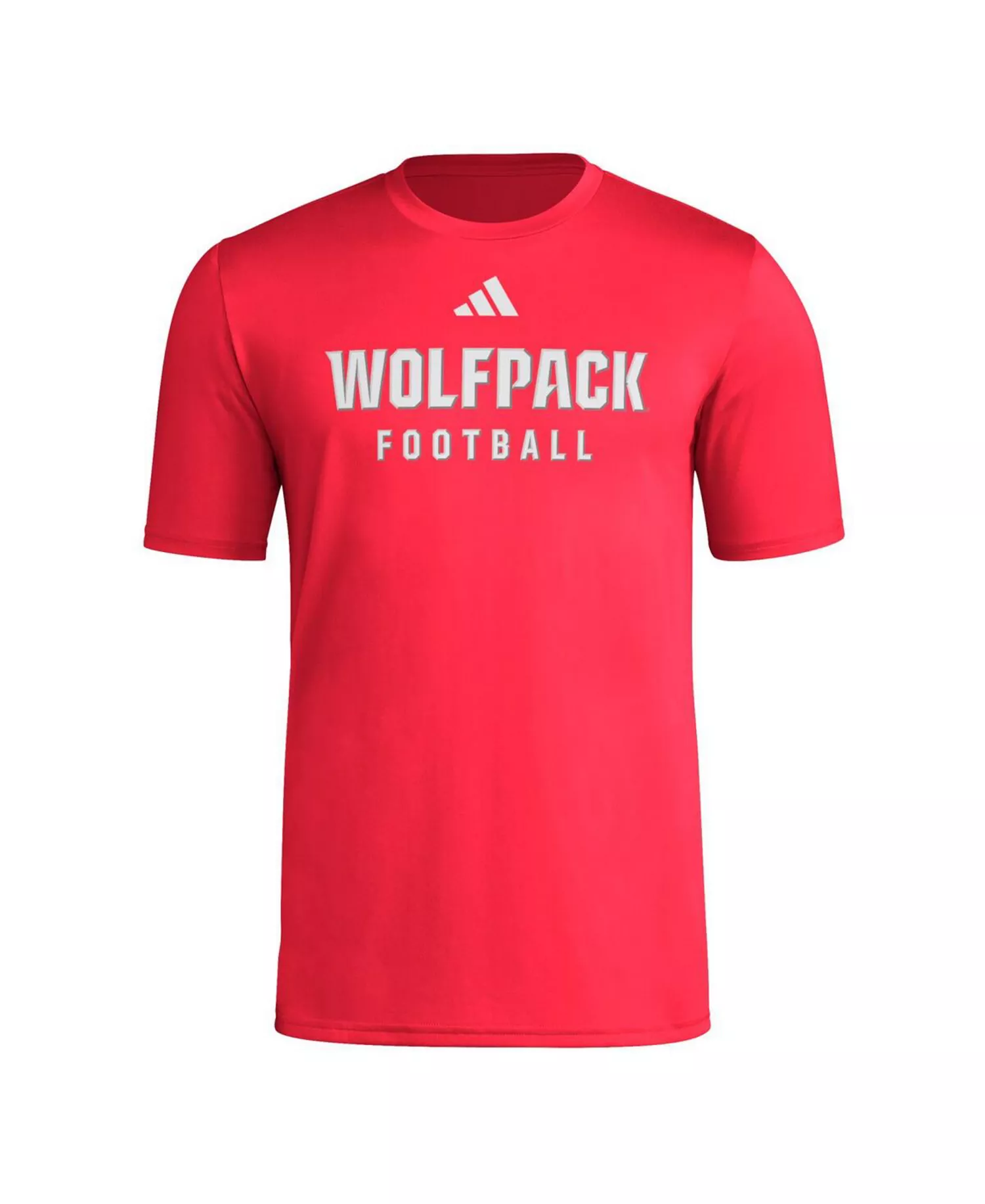 Men's Red NC State Wolfpack Locker Practice Football Pre-Game T-Shirt - Red - 2XL
