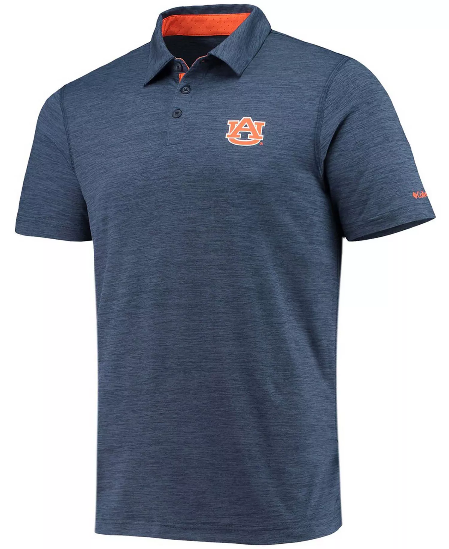 Men's Navy Auburn Tigers Tech Trail Omni-Shade Polo Shirt - Navy - XXL