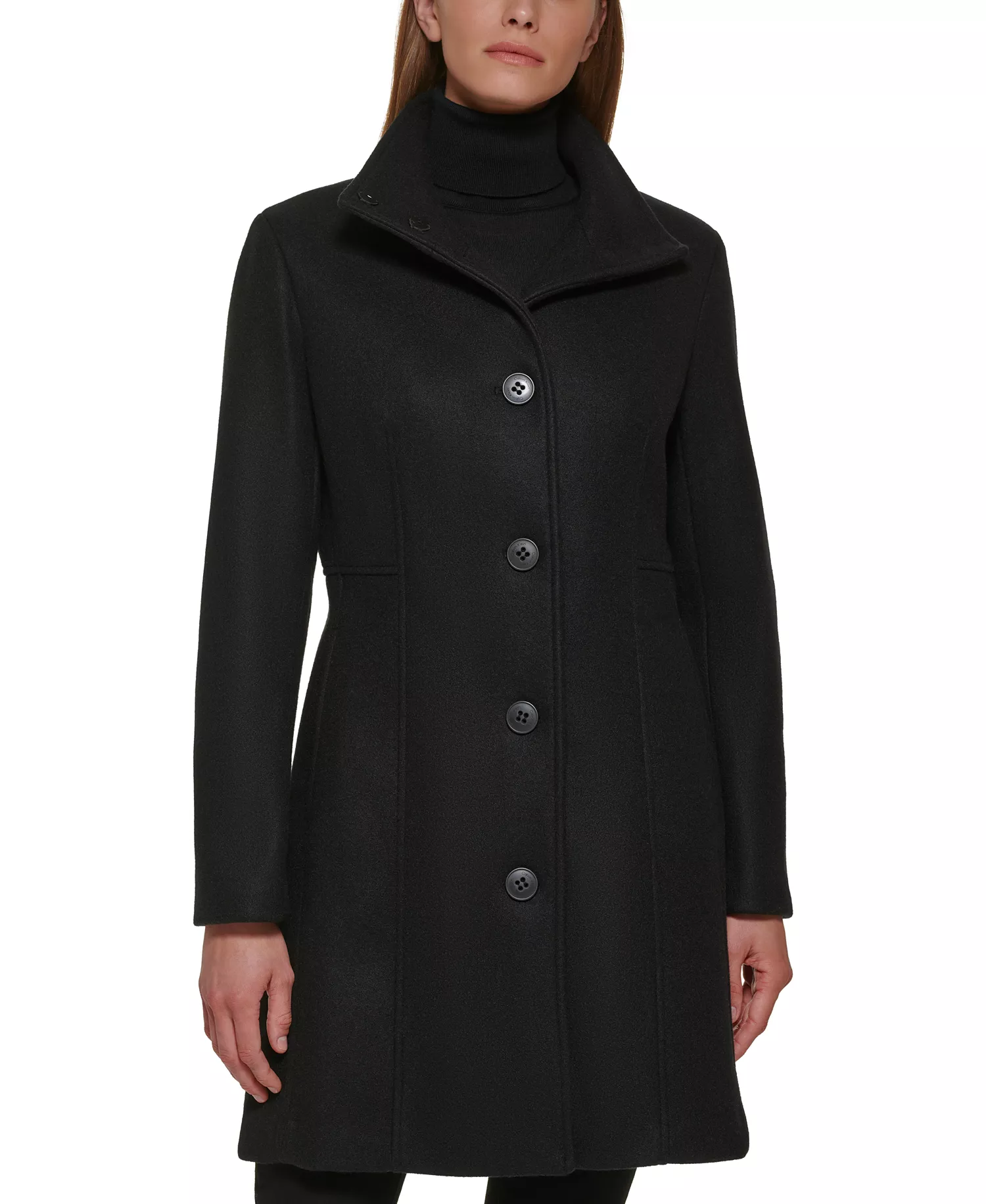 Women's Walker Coat, Created for Macy's - Black - L