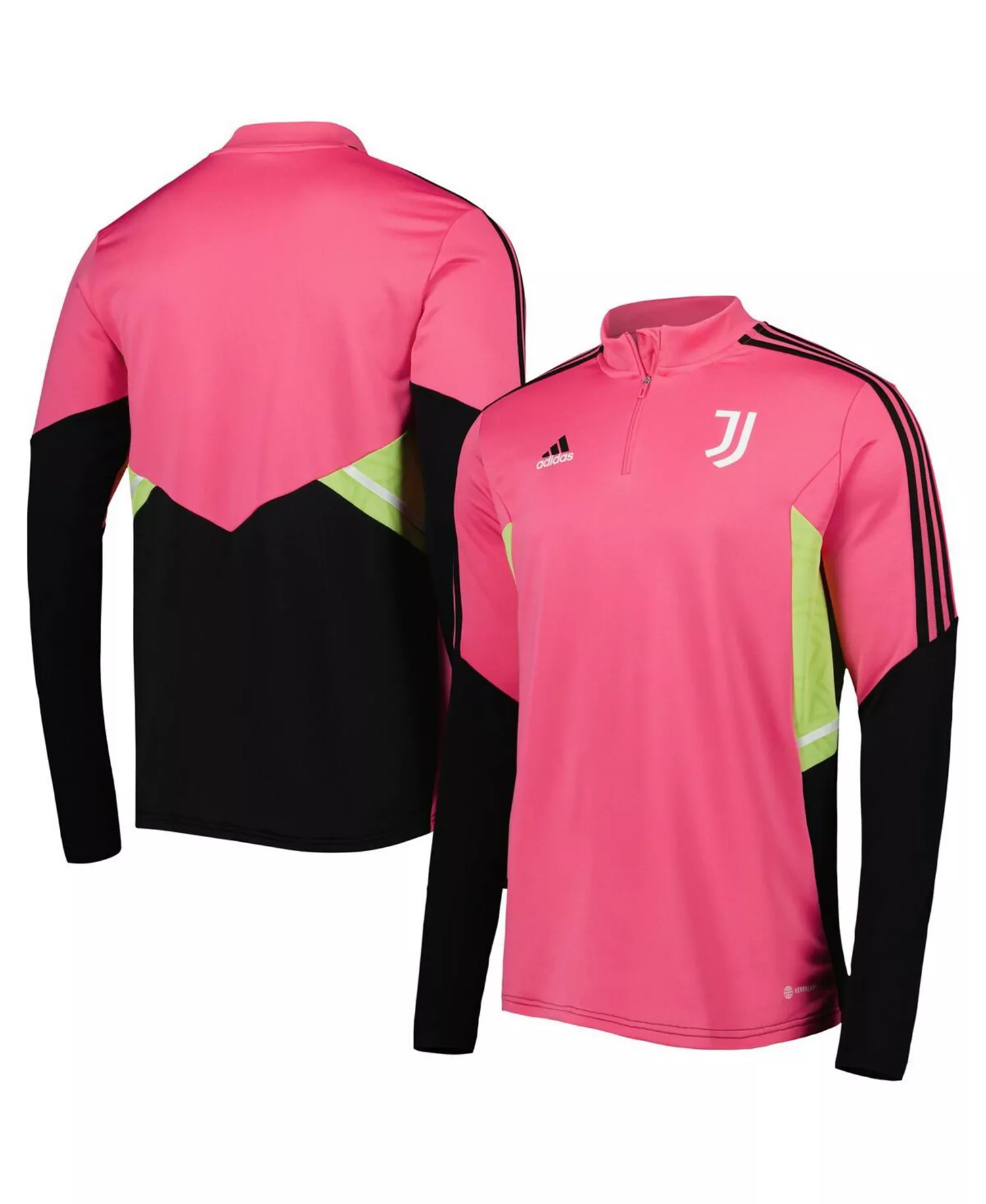 Men's Pink Juventus Training AEROREADY Quarter-Zip Top - Pink - XL