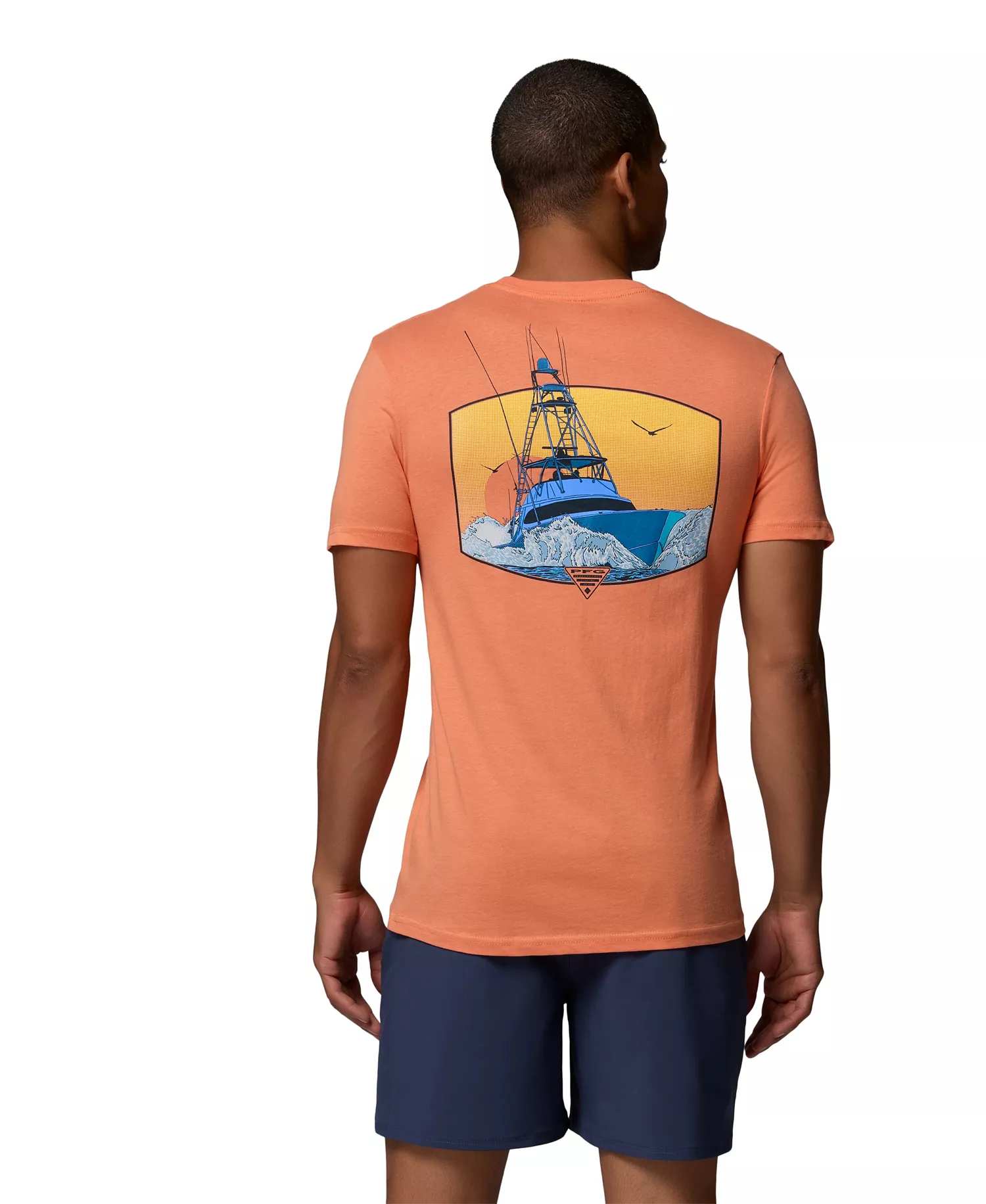 Men's Ballard Graphic T-Shirt - Bright peach - L