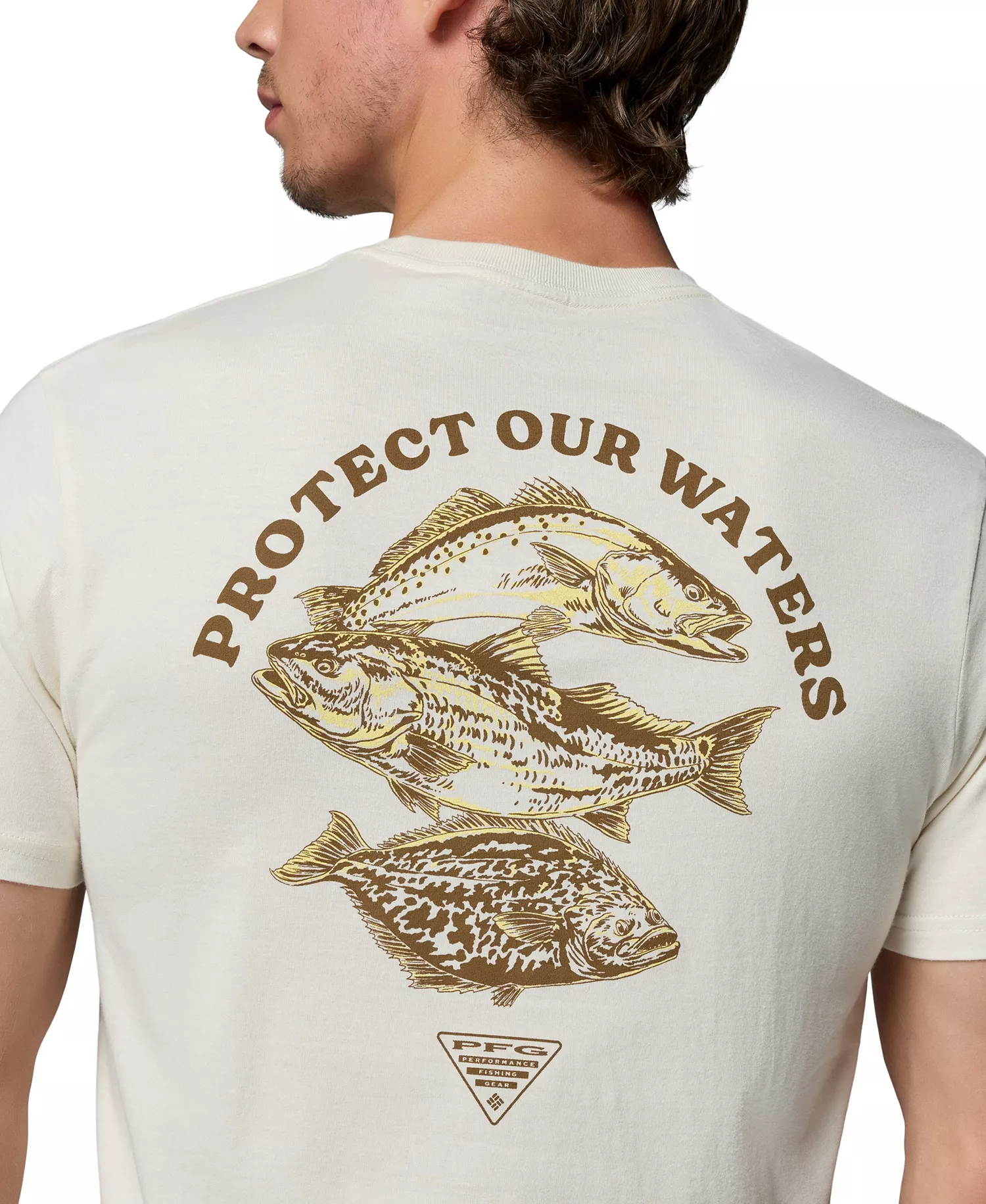 Men's PFG Cebo Graphic T-Shirt - Chalk - L