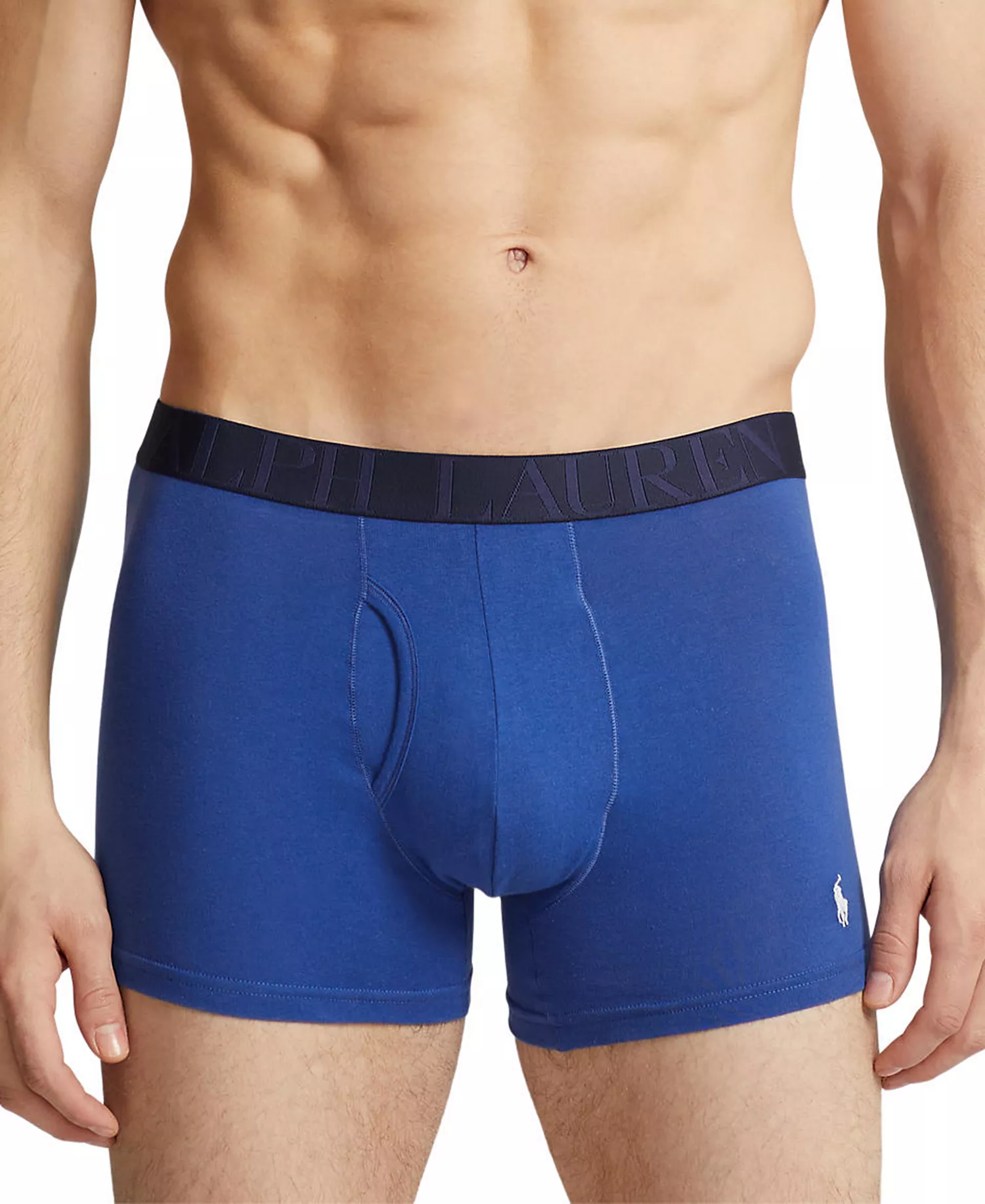 Men's 3-Pack Classic Stretch Trunks - Pale Royal Heather, Cruise Navy Pony - L