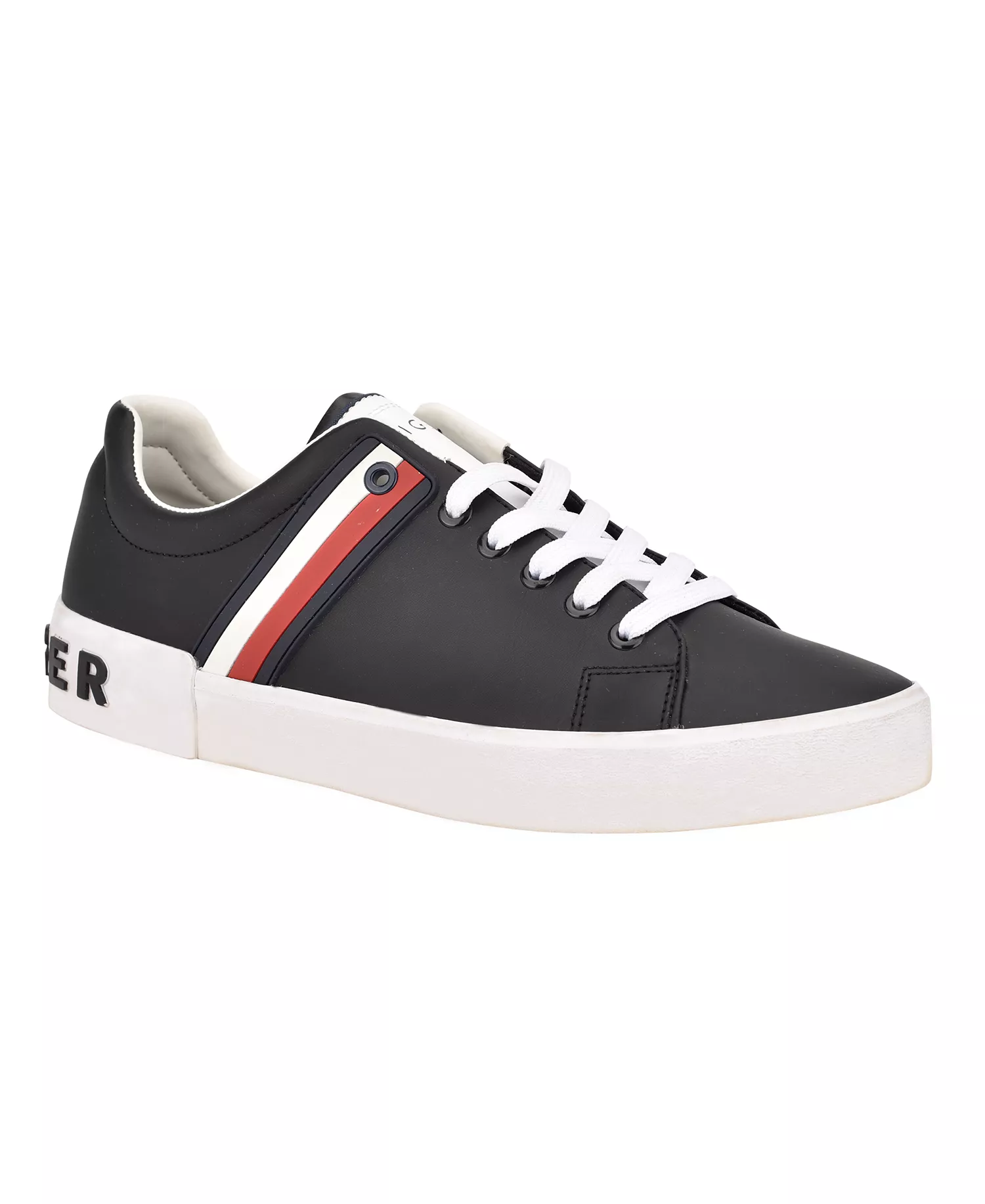 Men's Ramus Stripe Lace-Up Sneakers - Black - 10.5M