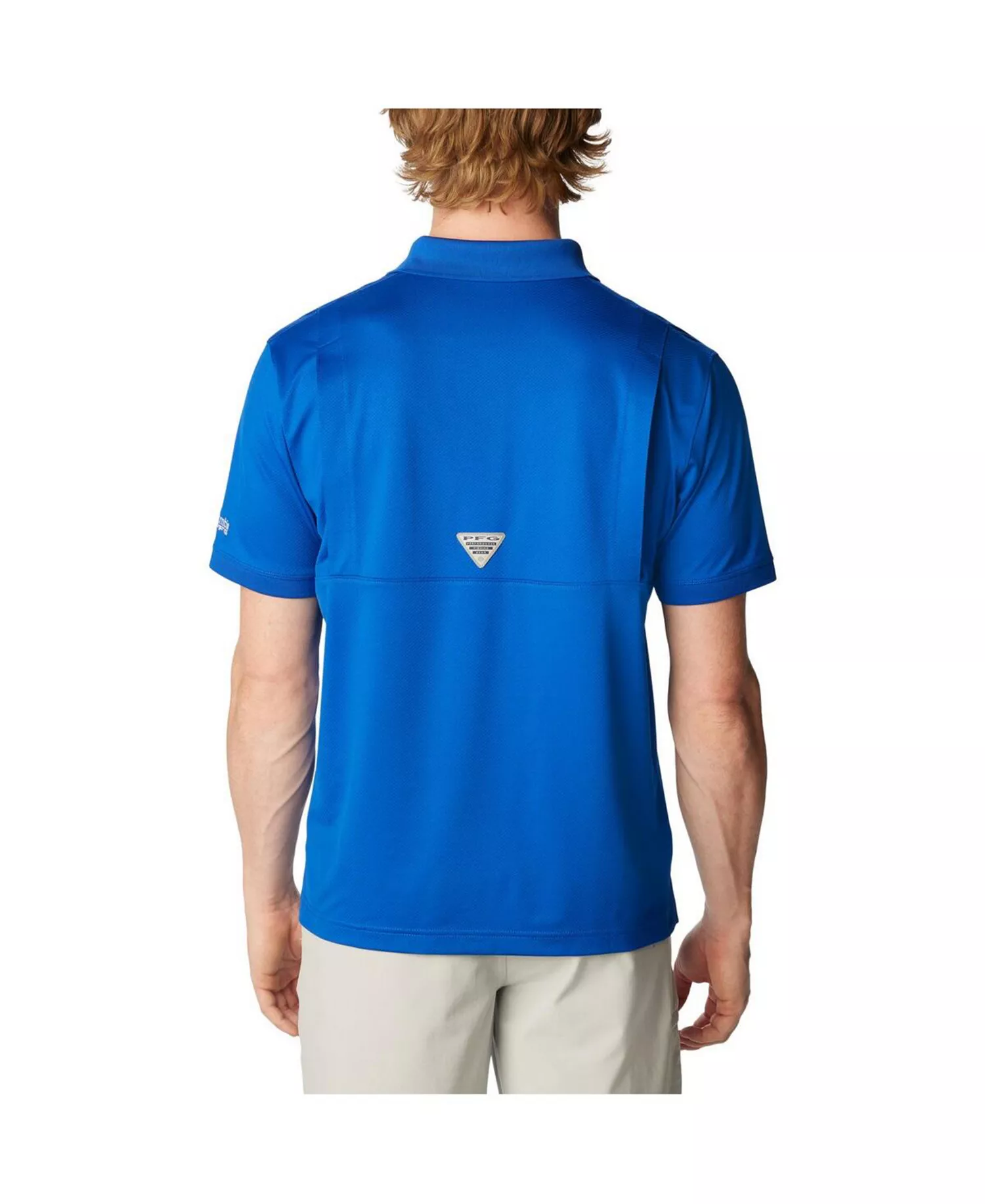 Men's Royal Kentucky Wildcats PFG Tamiami Omni-Shade Polo Shirt - Royal - L