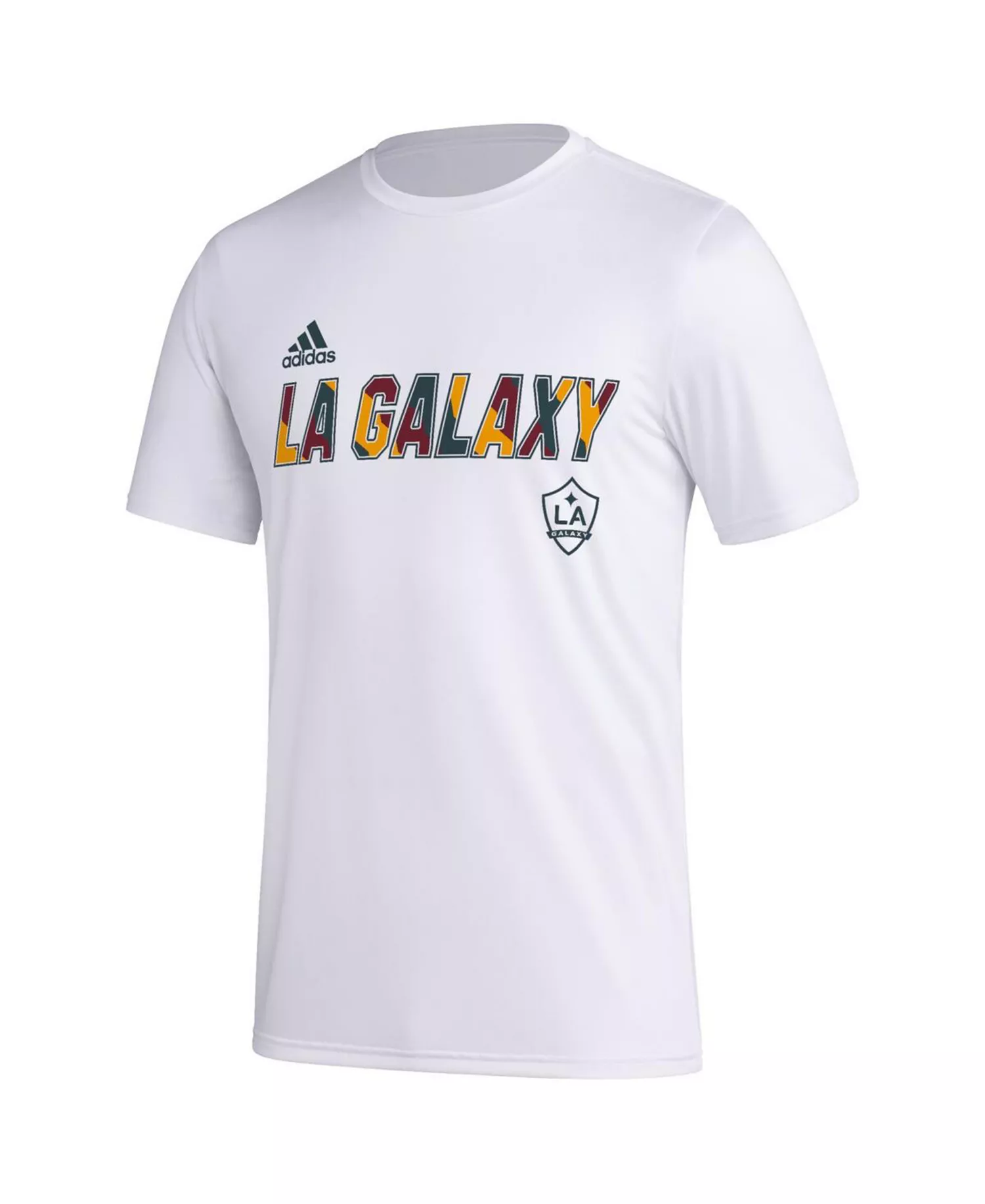 Men's White LA Galaxy Team Jersey Hook AEROREADY T-shirt - White - M