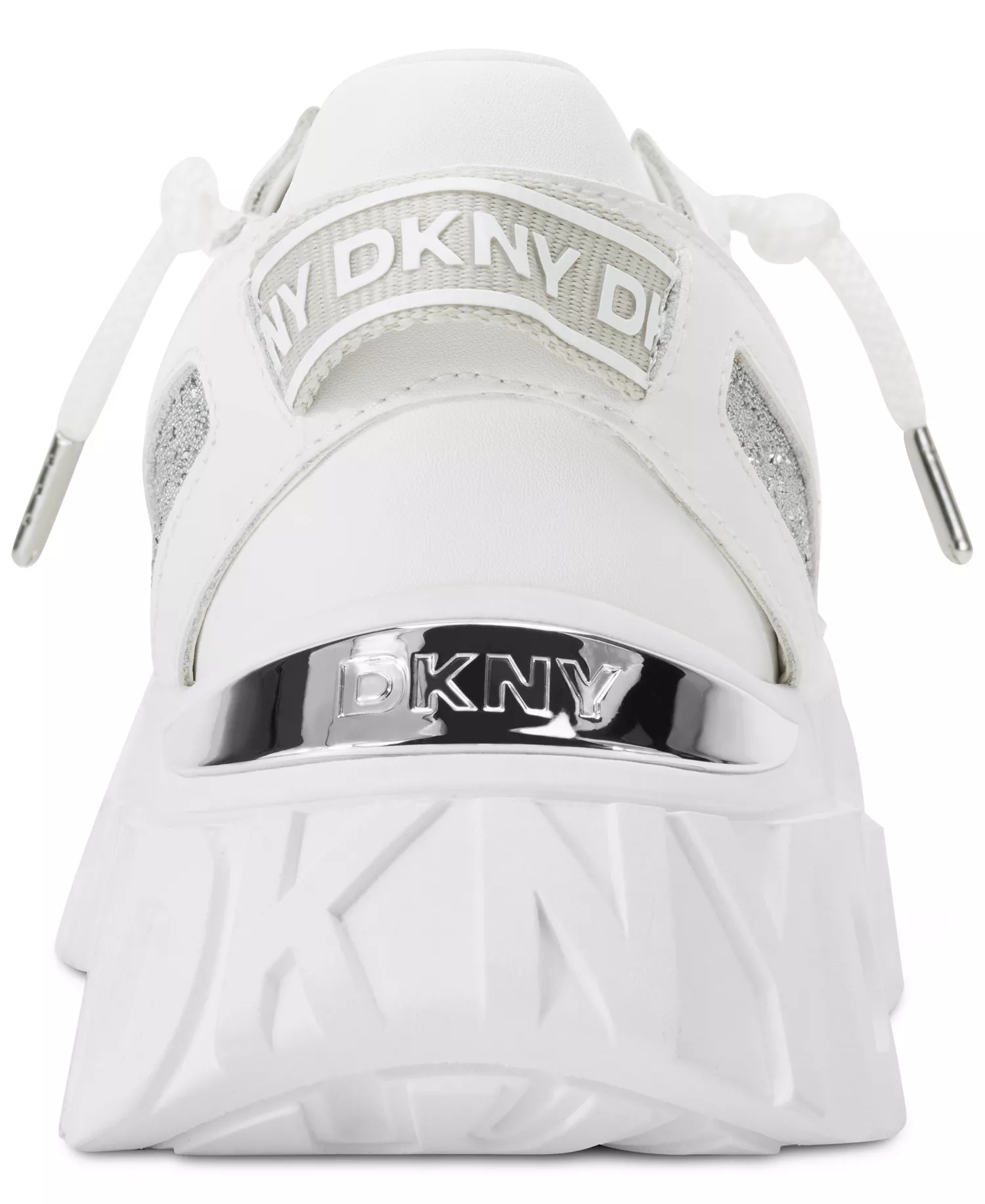 Women's LaCamp Glitter Sneakers - White - 5M