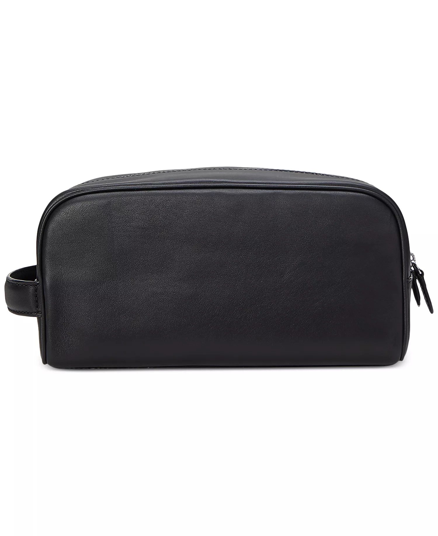 Men's Smooth Leather Travel Case - Black - No Size