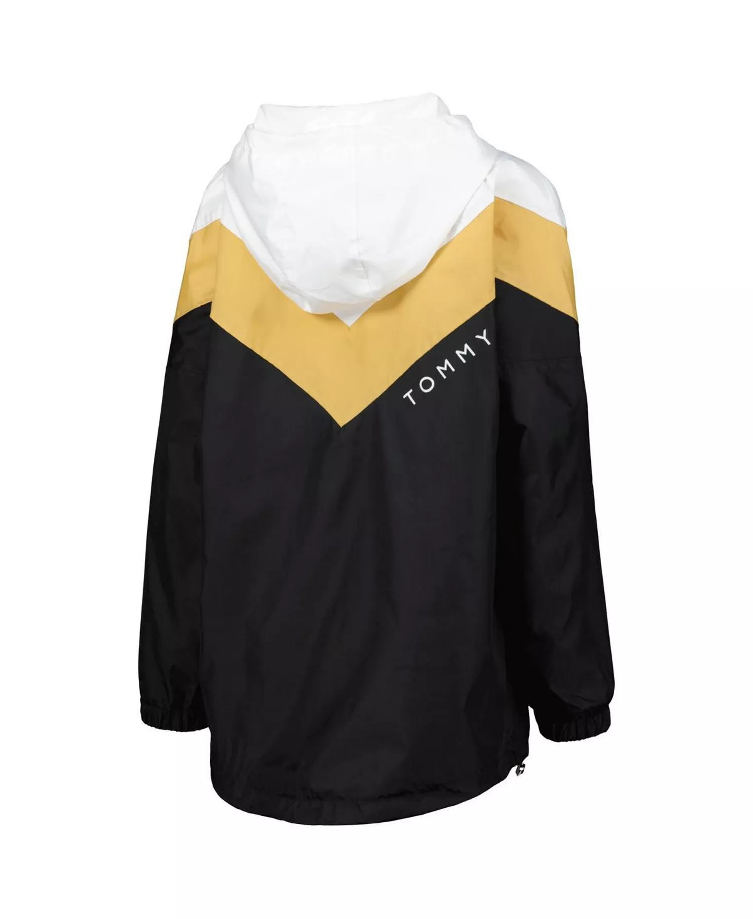 Women's White/Gold New Orleans Saints Staci Half-Zip Hoodie Windbreaker Jacket - White/Gold - L