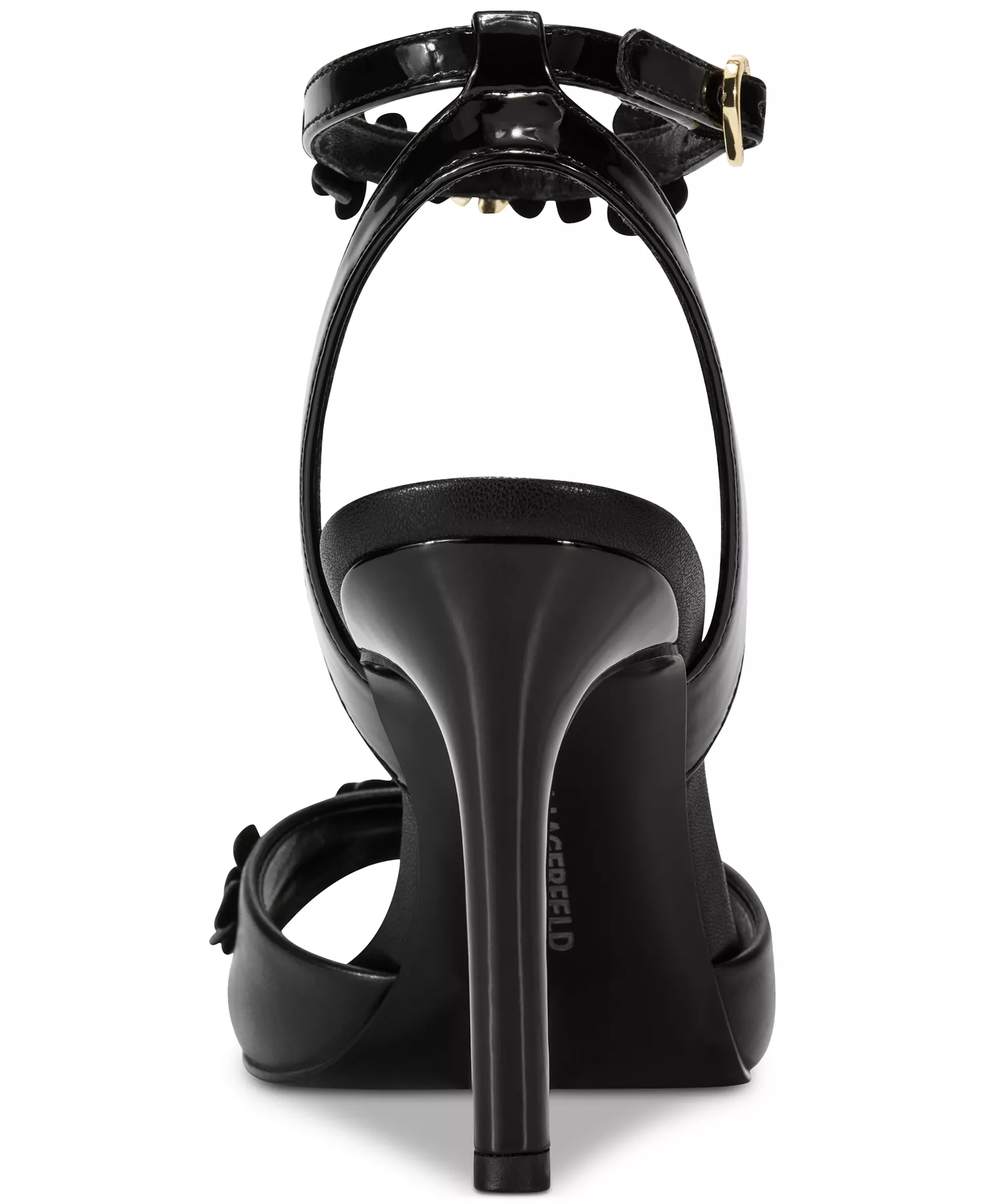 Women's Kallie Peep Toe Sandals - Black - 10M