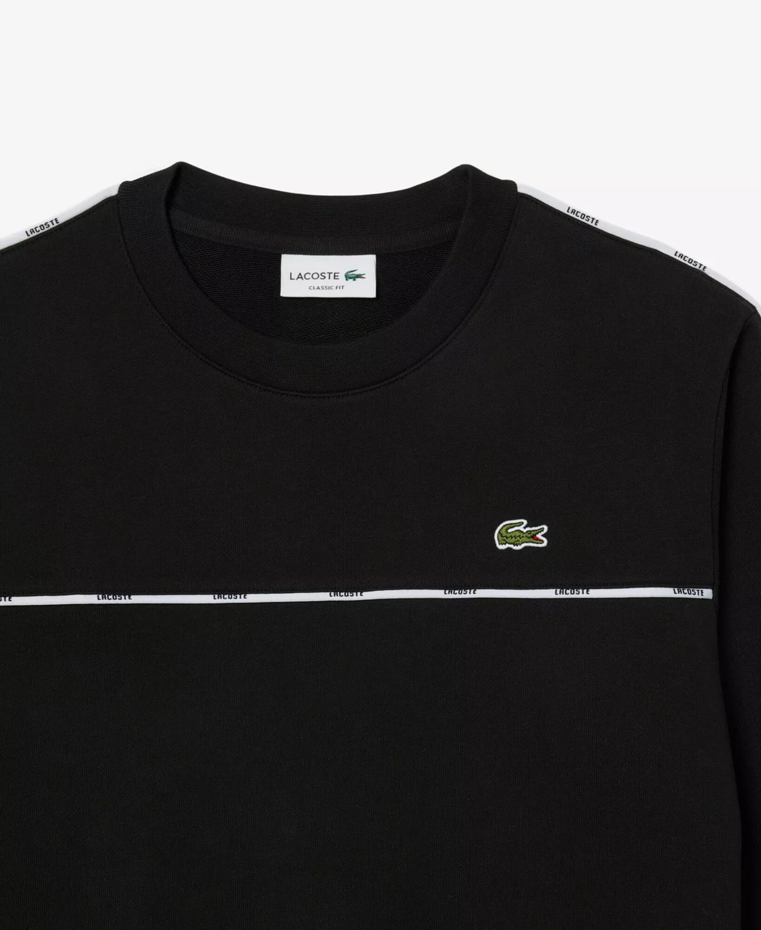 Men's Logo Trim Sweatshirt - Black - M